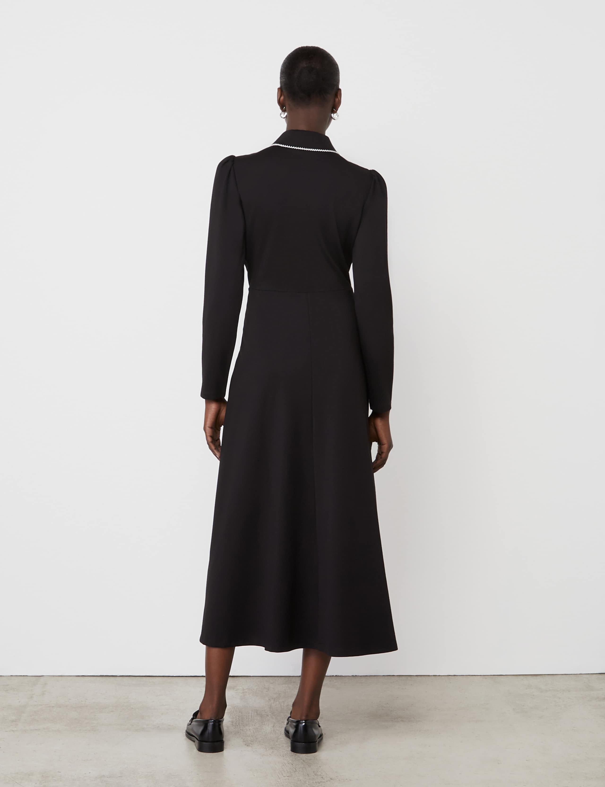 Ponte Jersey Midi Shirt Dress 2 of 5