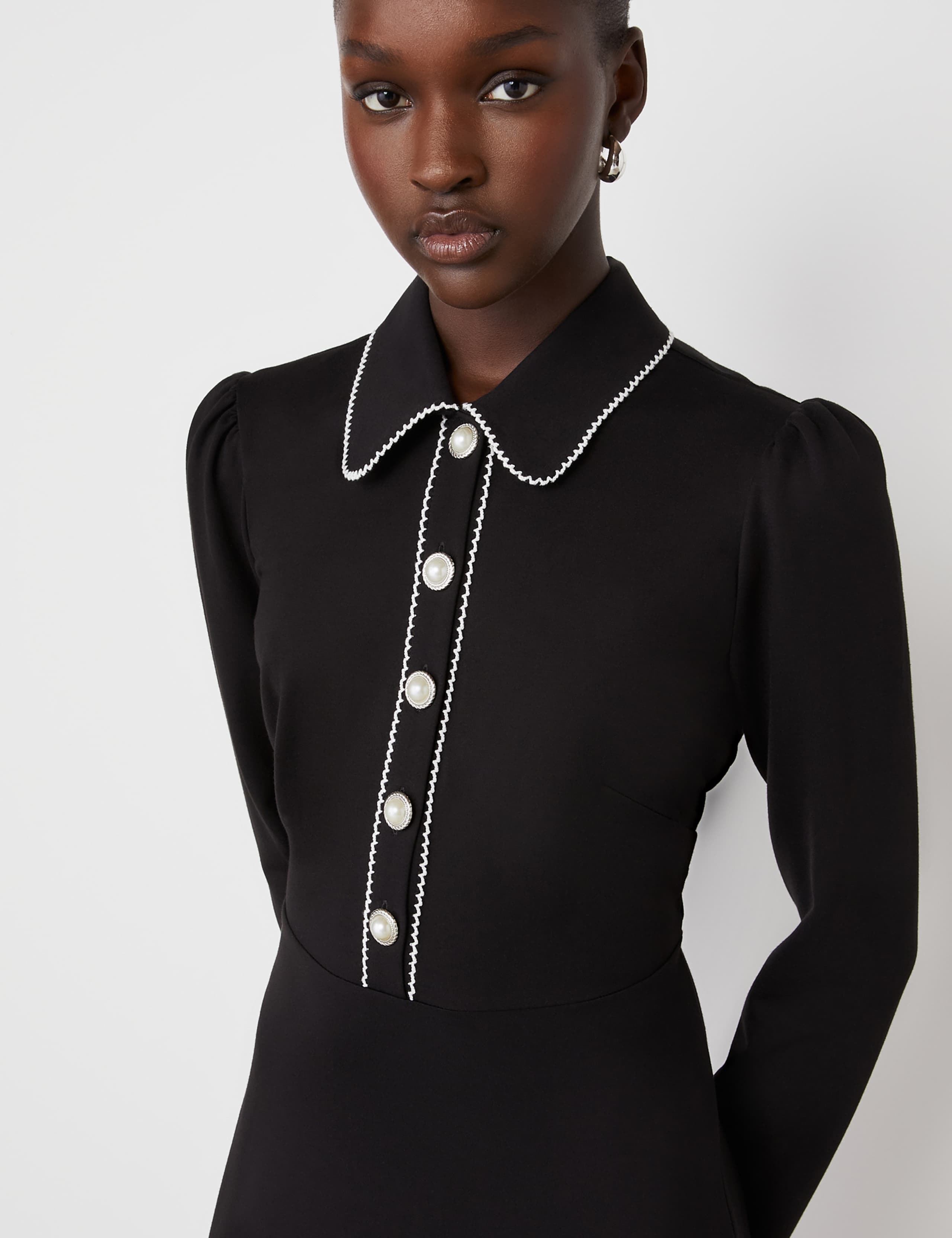 Ponte Jersey Midi Shirt Dress 5 of 5