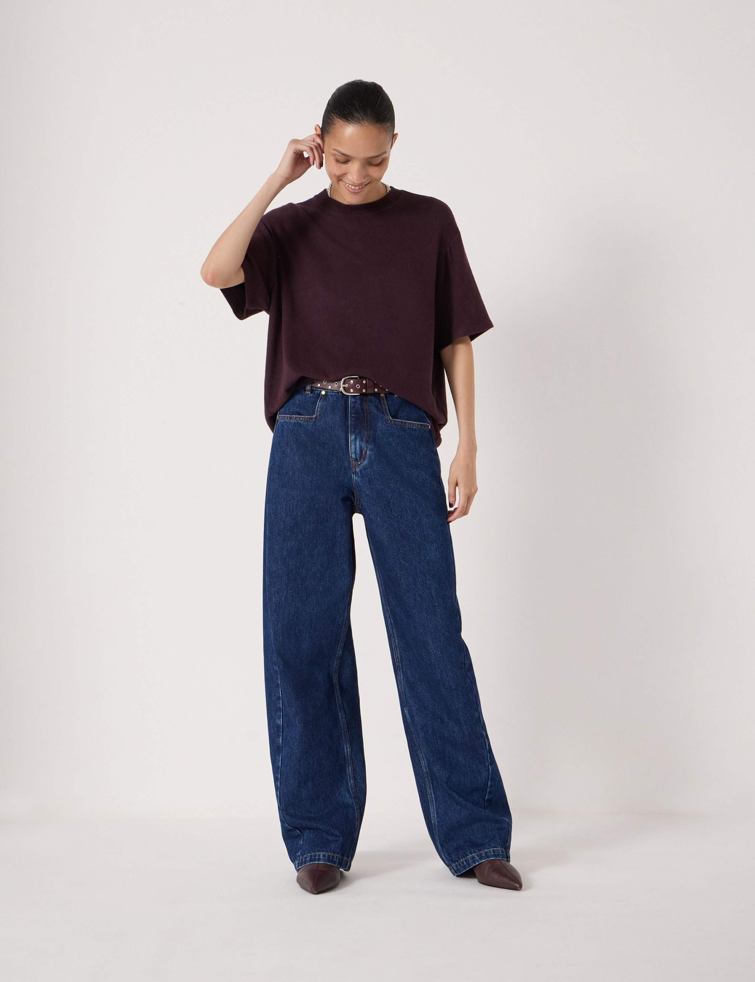 Supersoft Textured Crew Neck T-Shirt 3 of 6