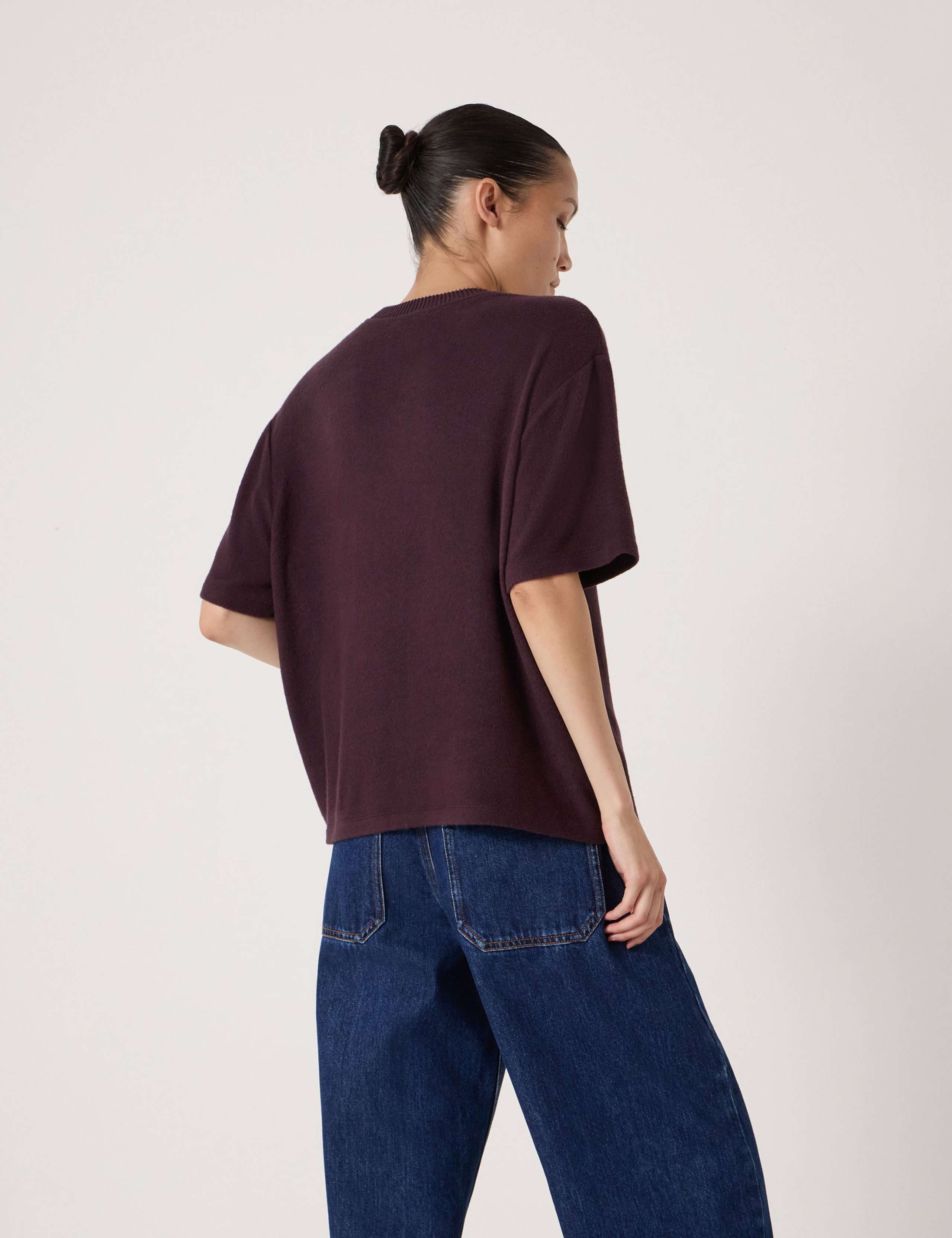 Supersoft Textured Crew Neck T-Shirt 5 of 6