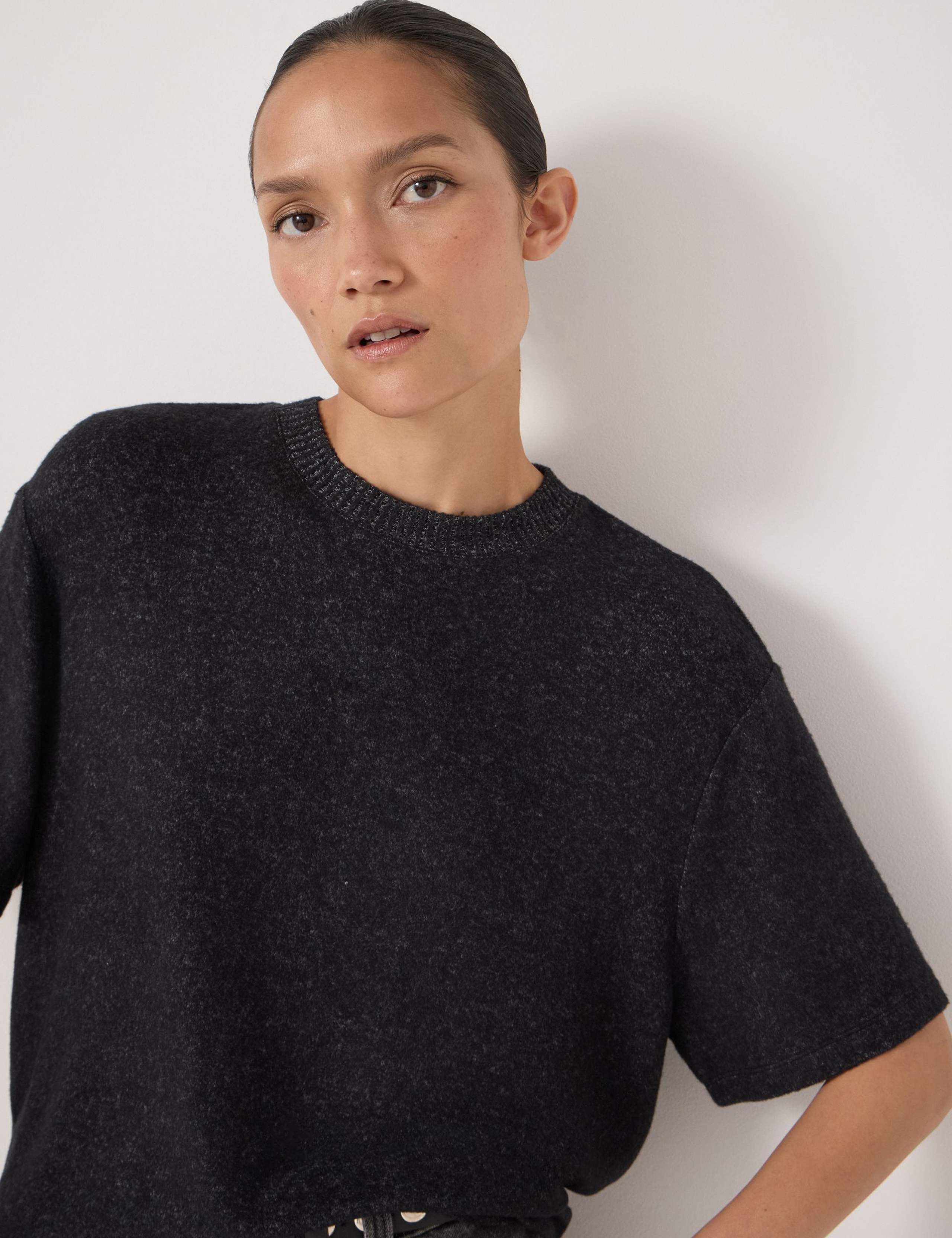 Supersoft Textured Crew Neck T-Shirt 5 of 5