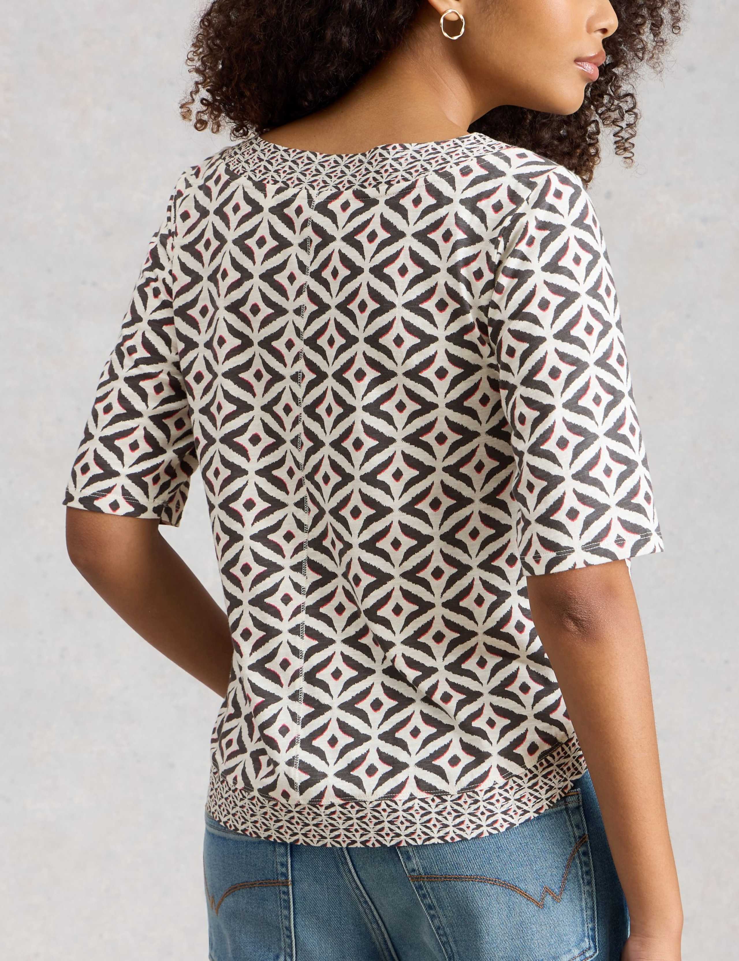 Pure Cotton Jersey Printed Top 3 of 6