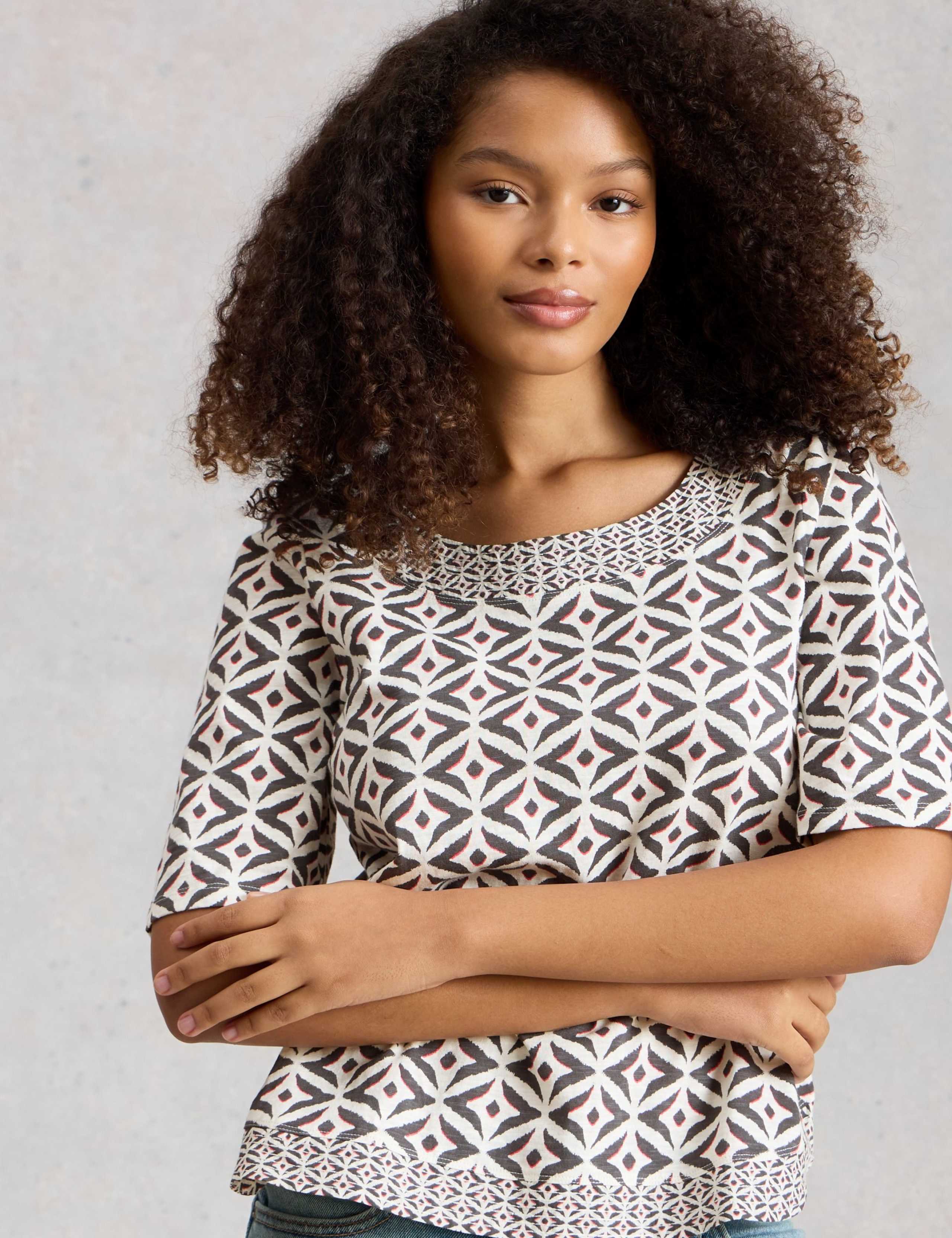 Pure Cotton Jersey Printed Top 6 of 6