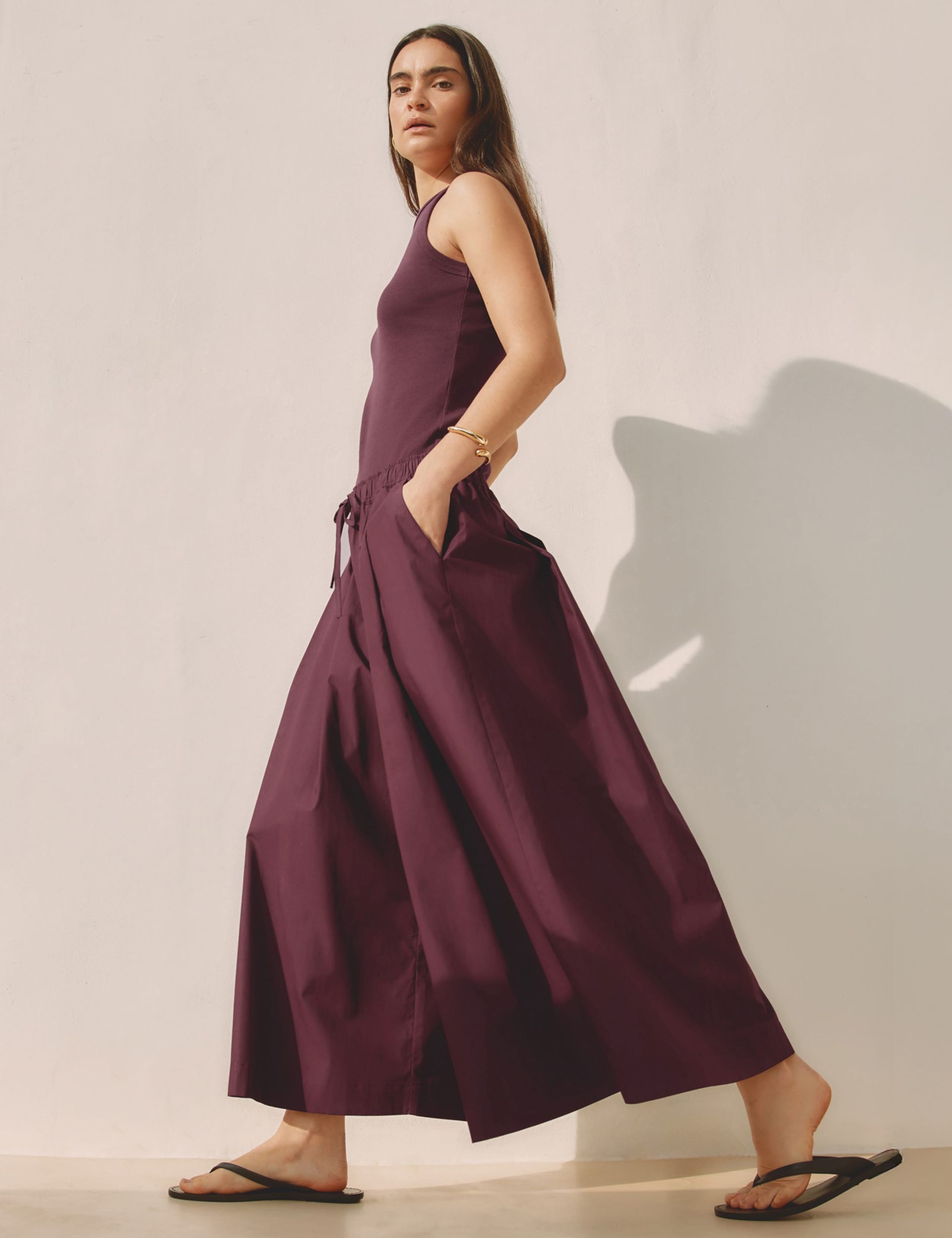 Cotton Rich Ribbed High Neck Vest 3 of 5