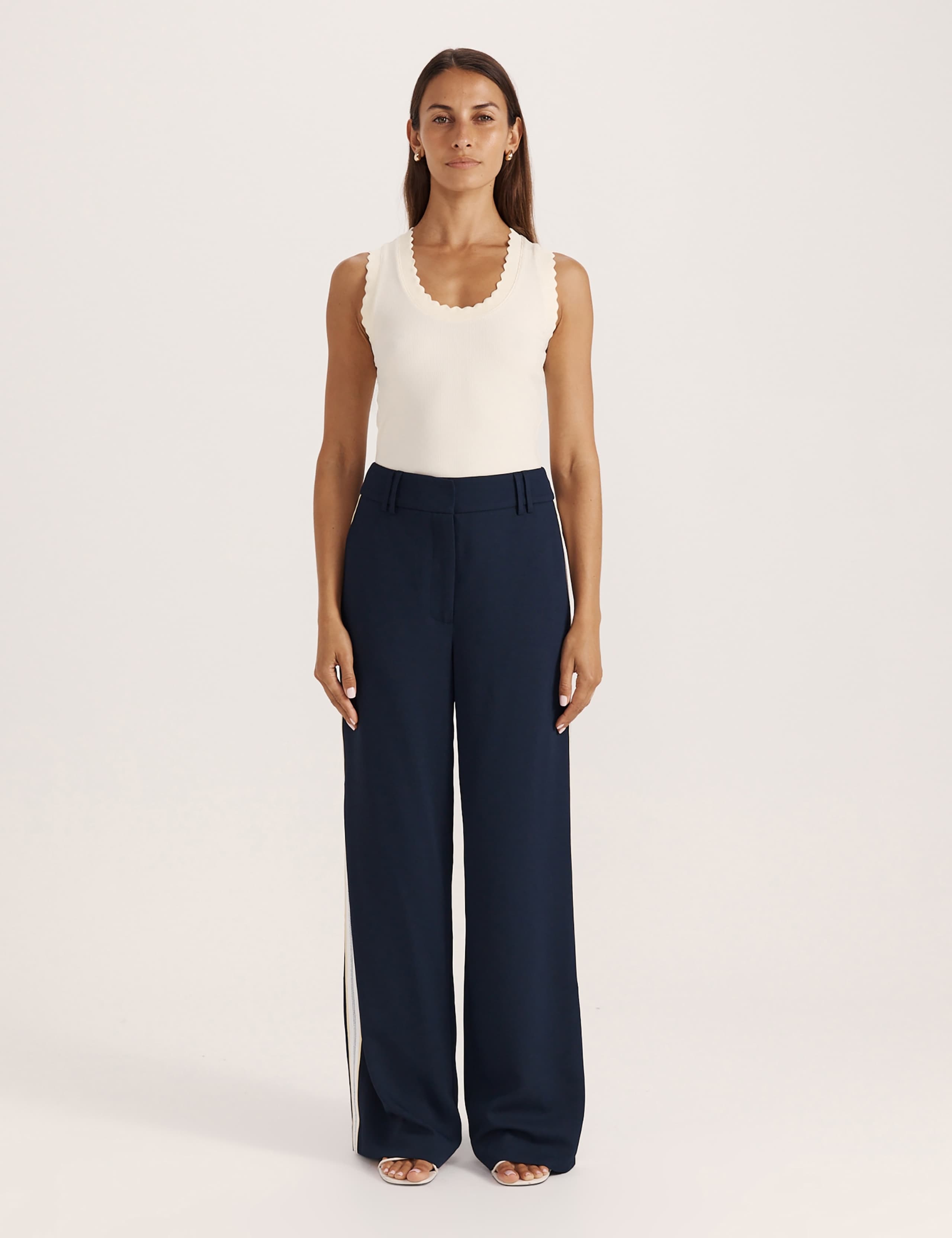Side Stripe Wide Leg Trousers 4 of 6