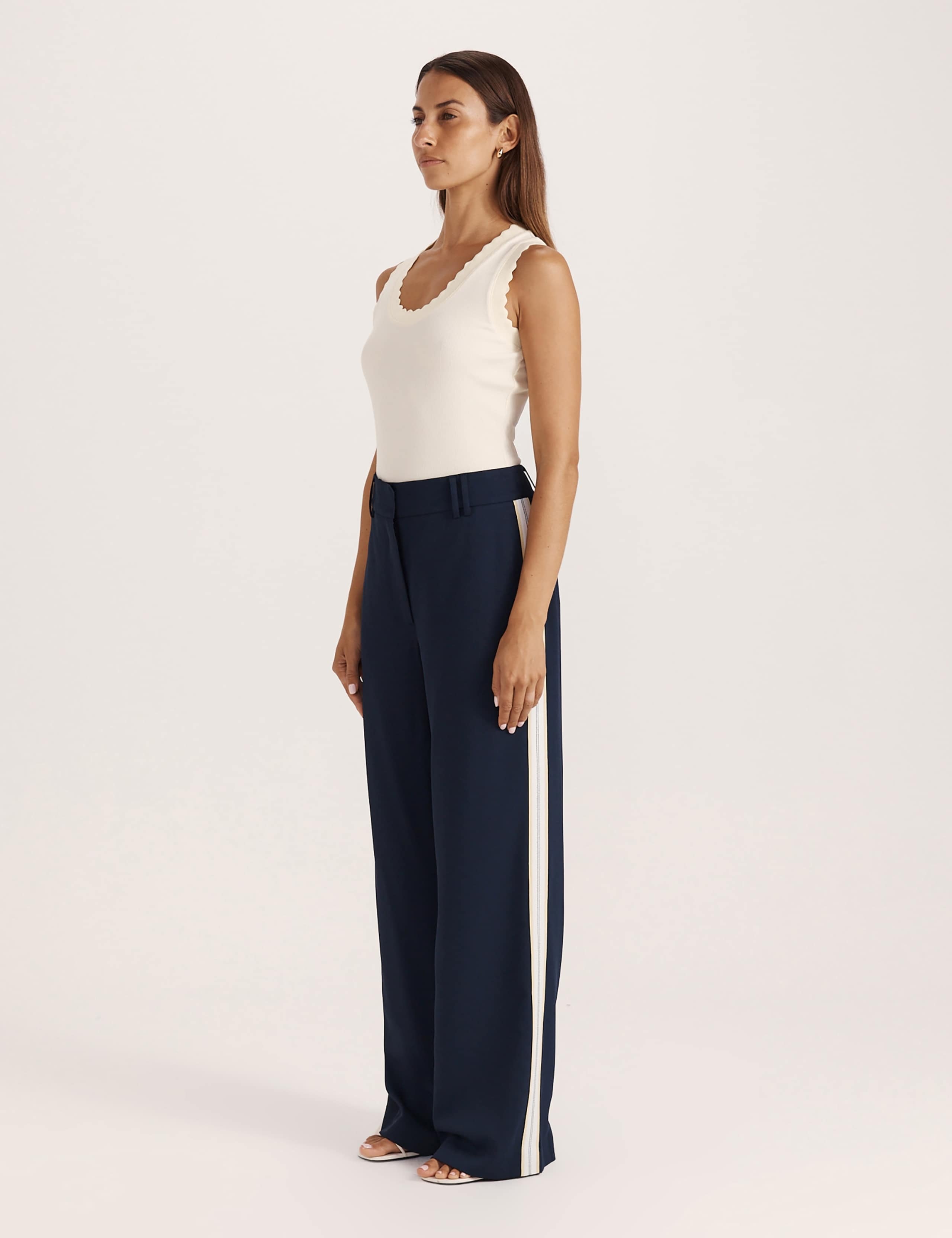 Side Stripe Wide Leg Trousers 6 of 6
