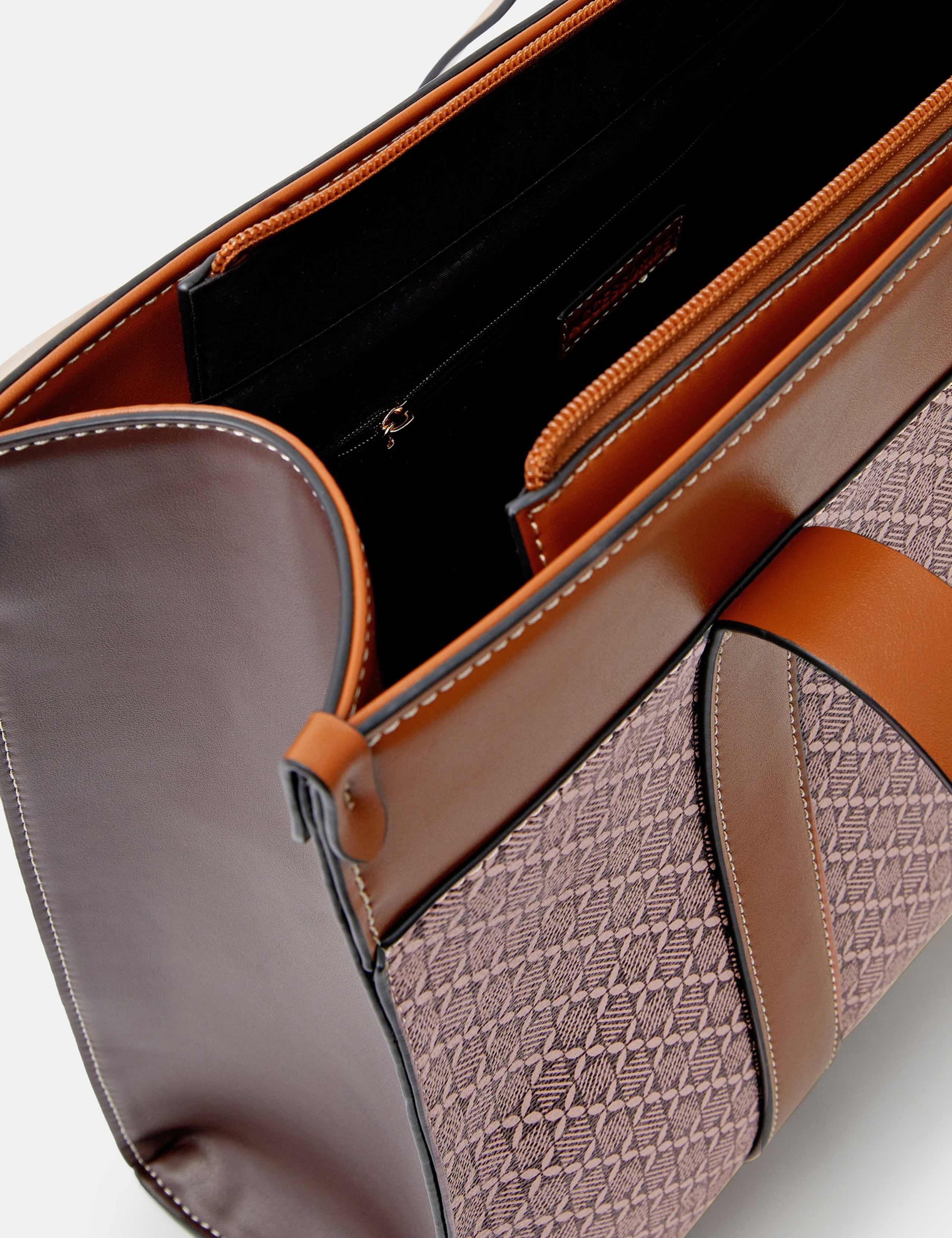 Geometric Print Shoulder Bag 5 of 5