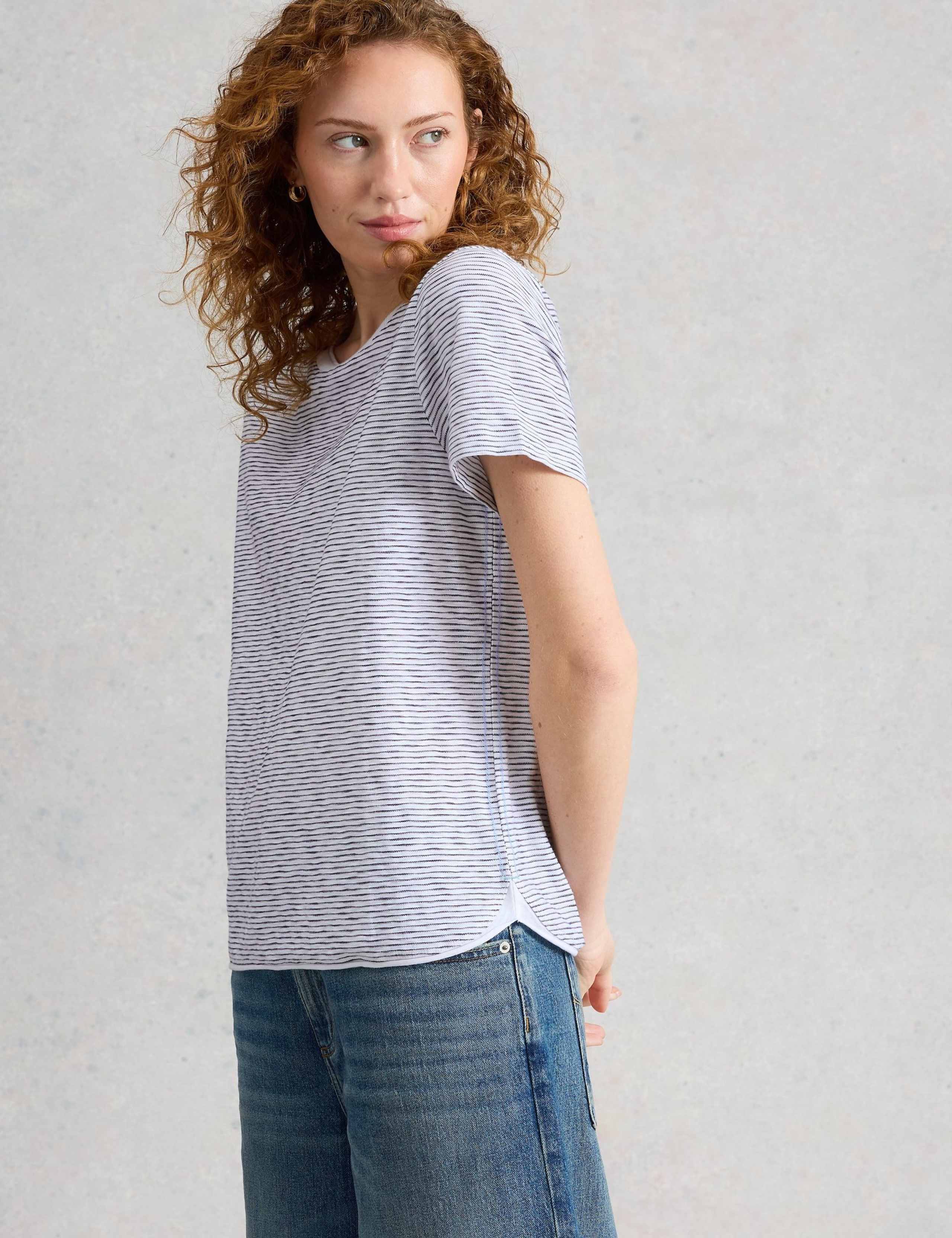 Pure Cotton Striped T-Shirt 4 of 6