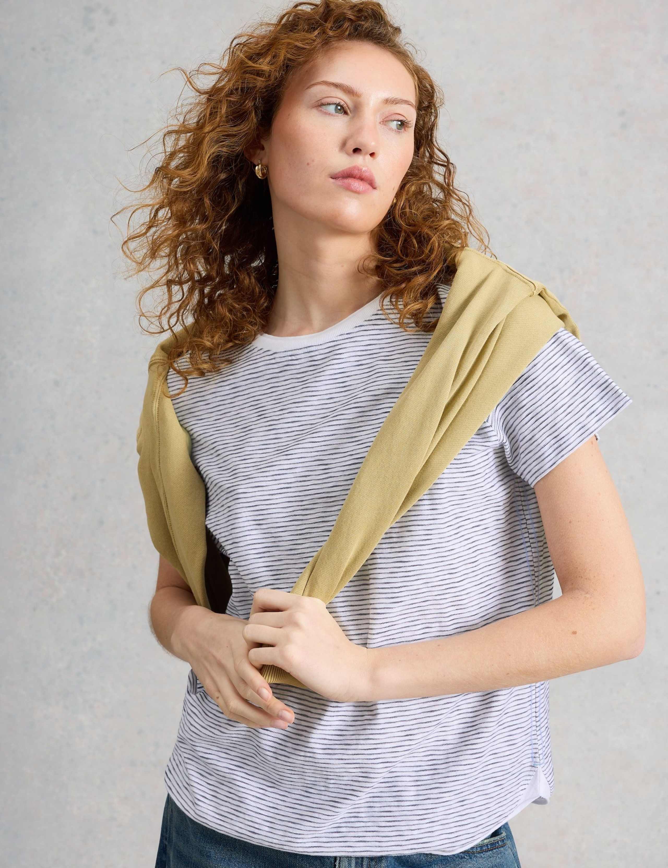 Pure Cotton Striped T-Shirt 6 of 6