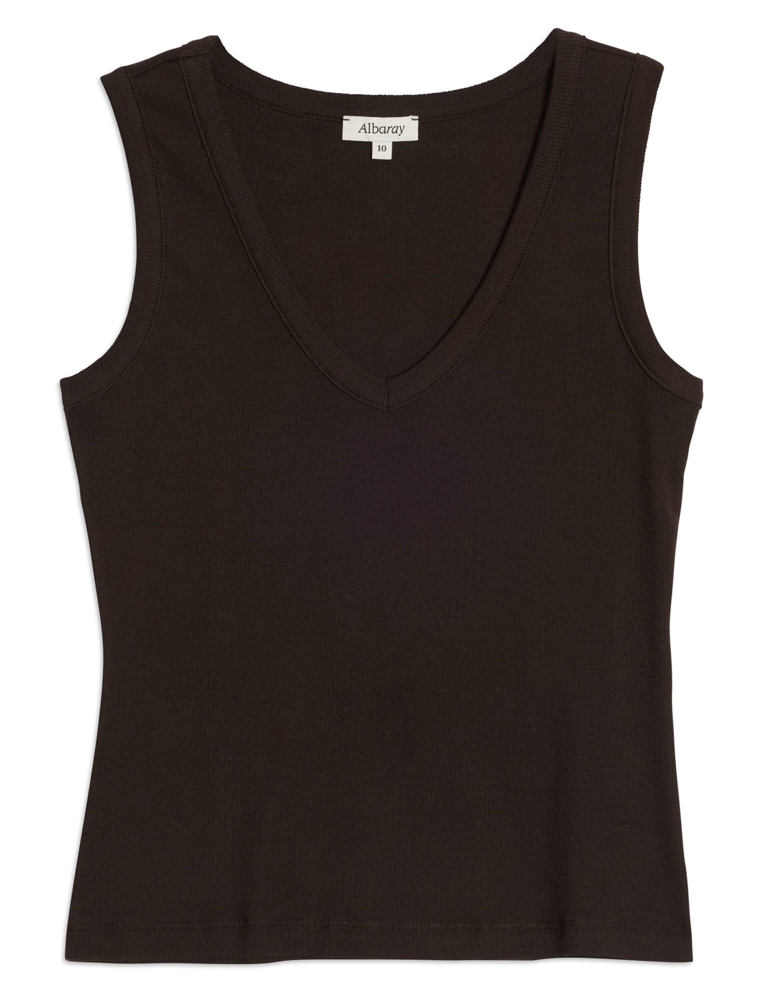 Cotton Rich Ribbed High Neck Vest 2 of 4