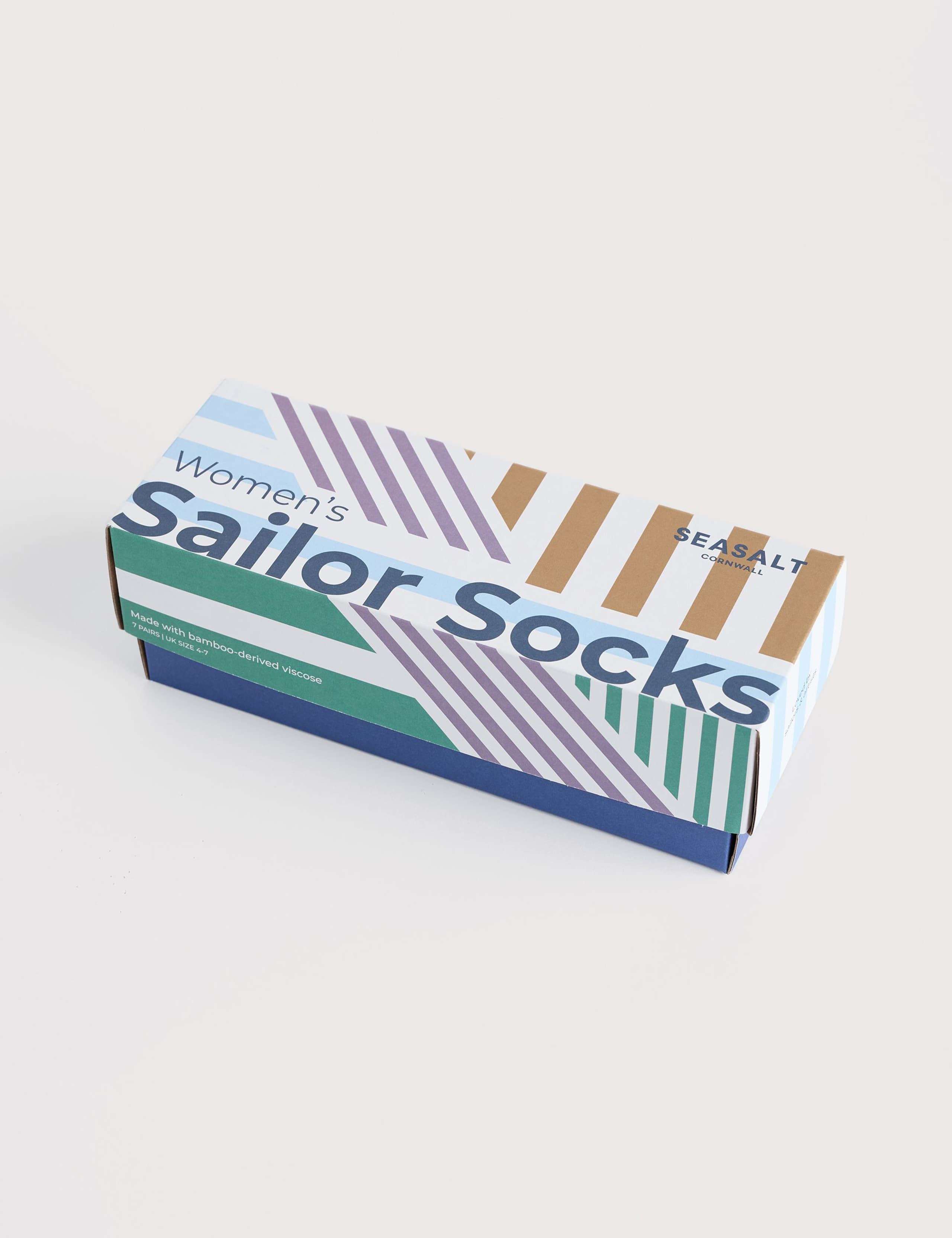7pk Striped Sailor Socks Gift Box 3 of 3