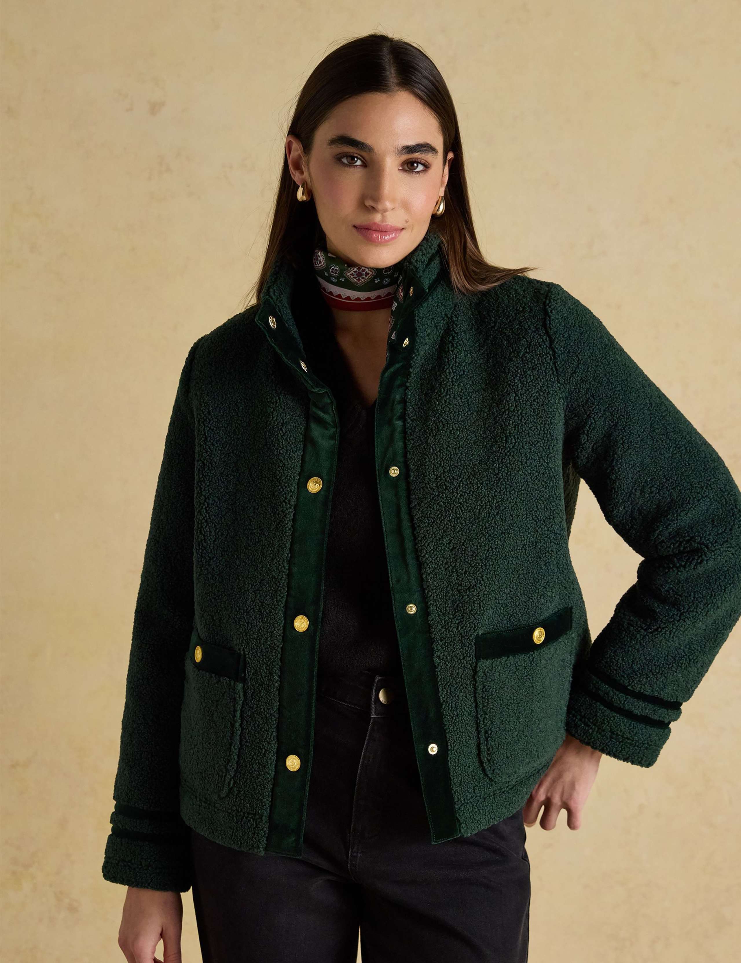 Funnel Neck Fleece Jacket 3 of 8