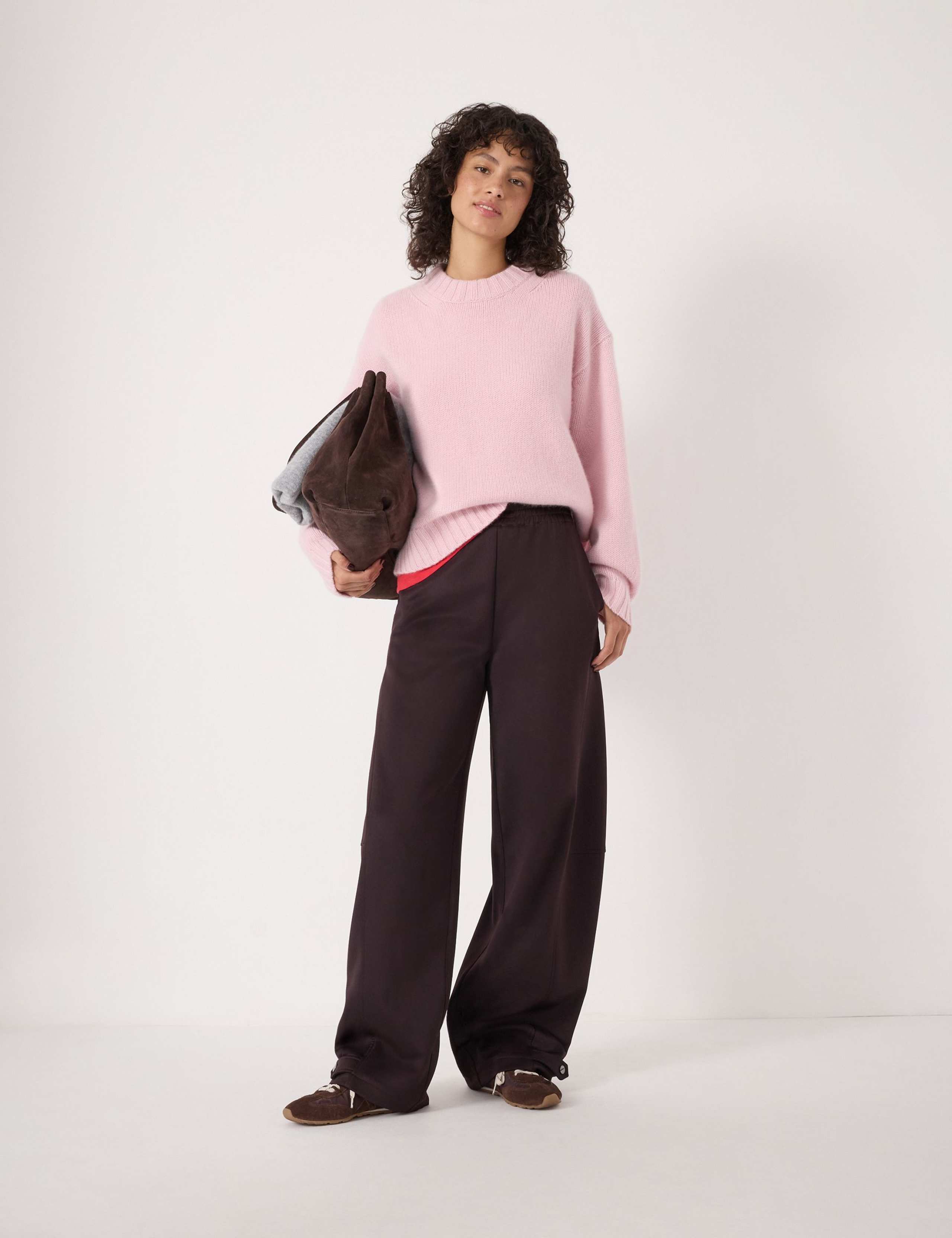 Pure Cashmere Textured Crew Neck Jumper 3 of 5