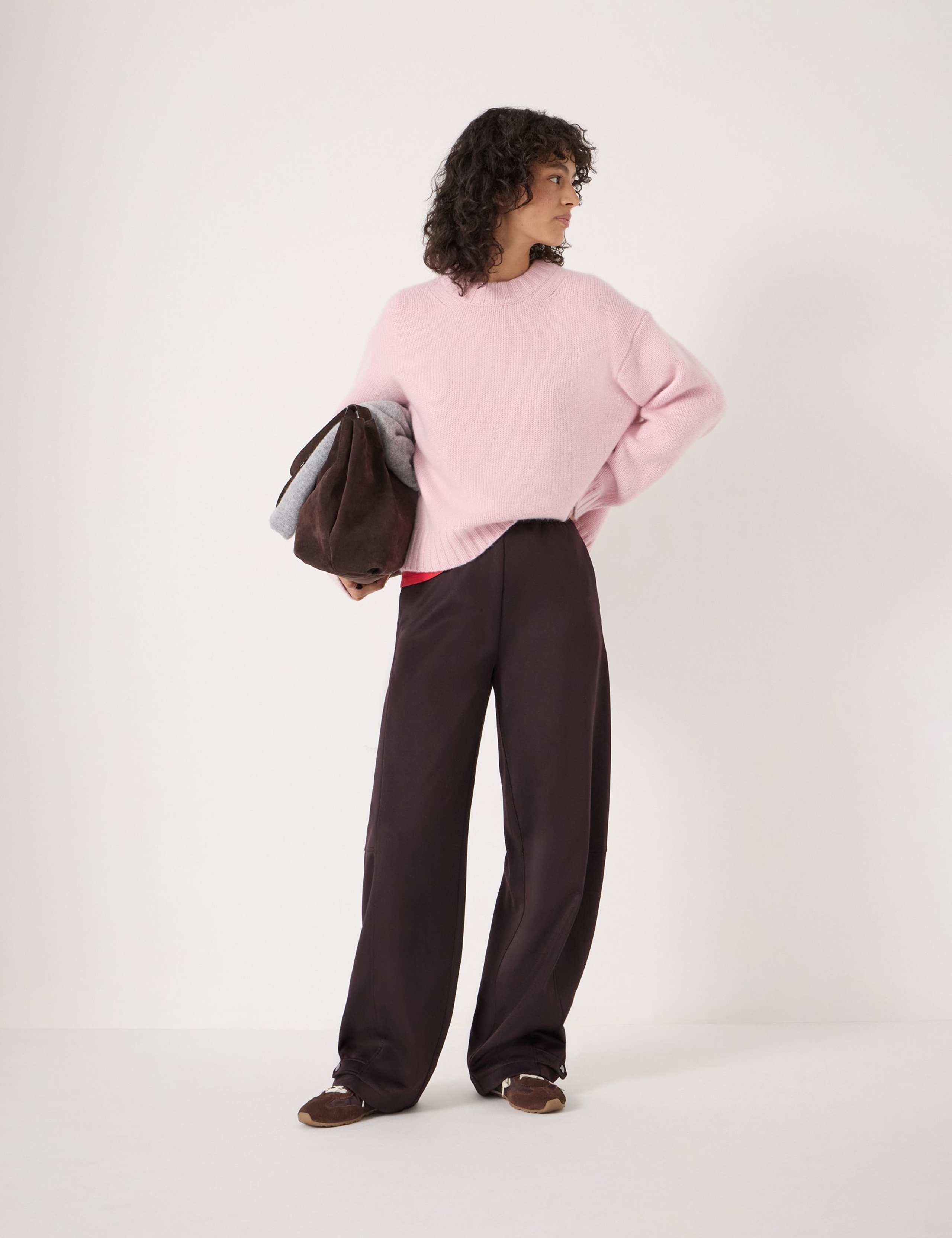 Pure Cashmere Textured Crew Neck Jumper 4 of 5