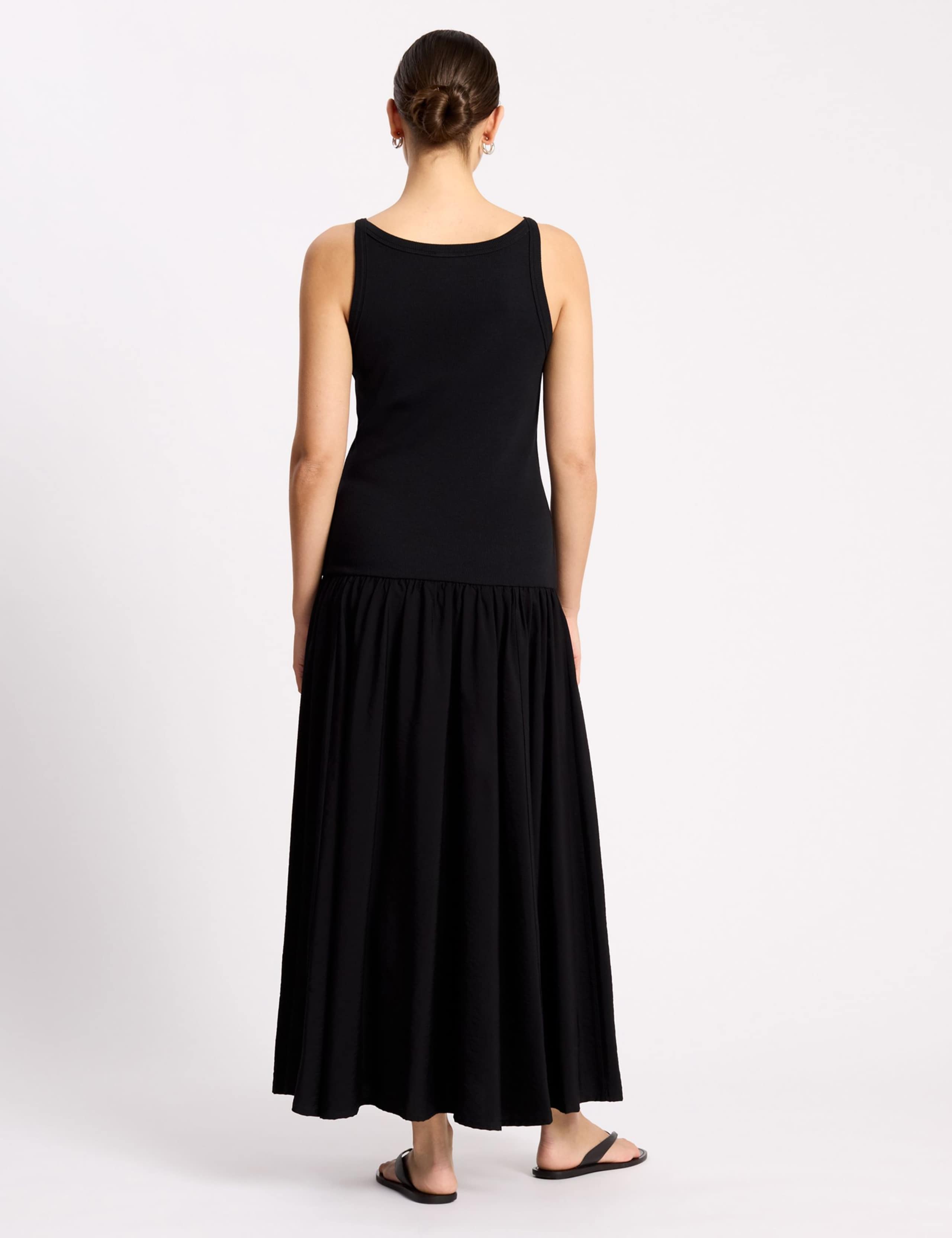 Cotton Rich High Neck Midaxi Vest Dress 3 of 4