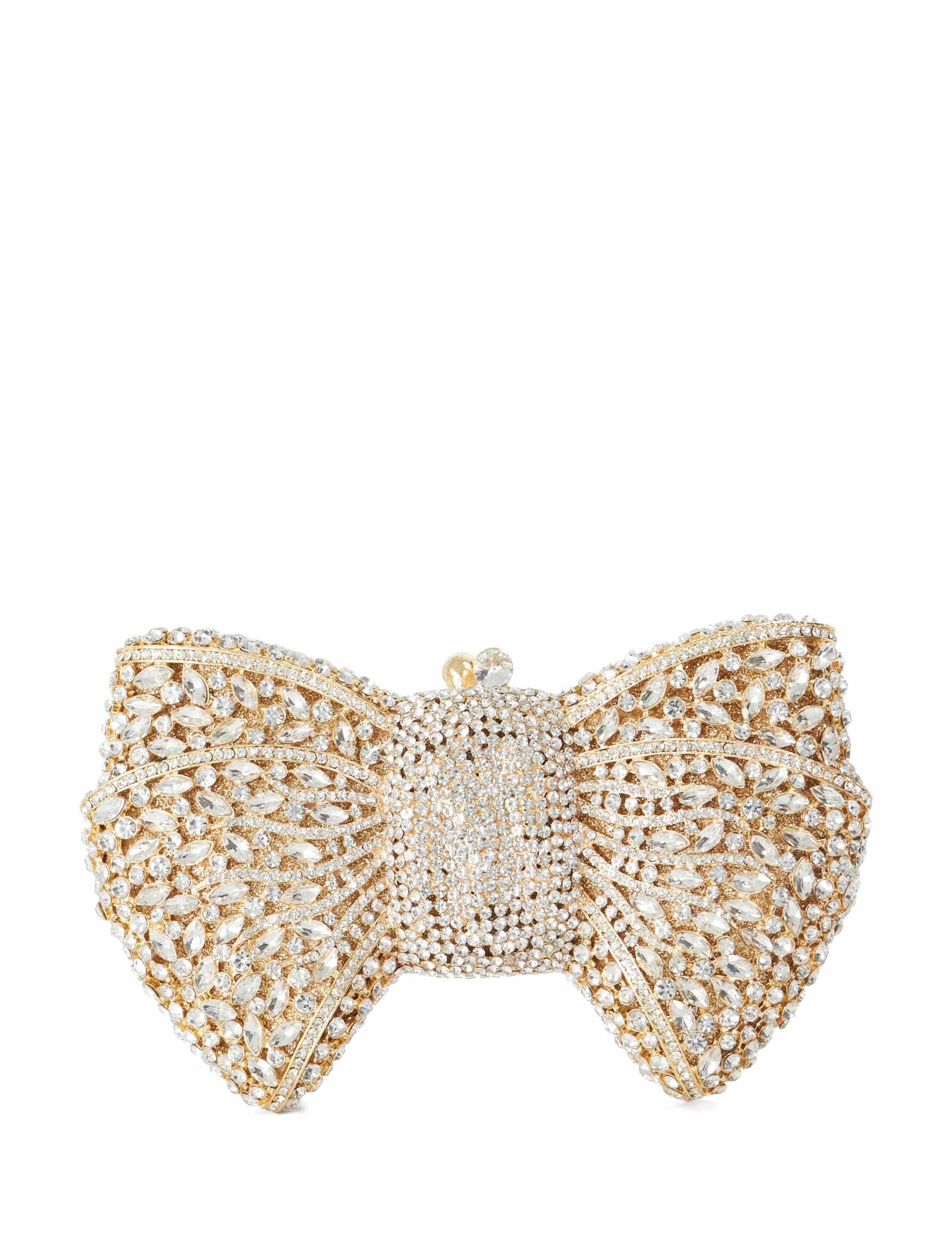 Diamanté Bow Clutch Bag 3 of 6