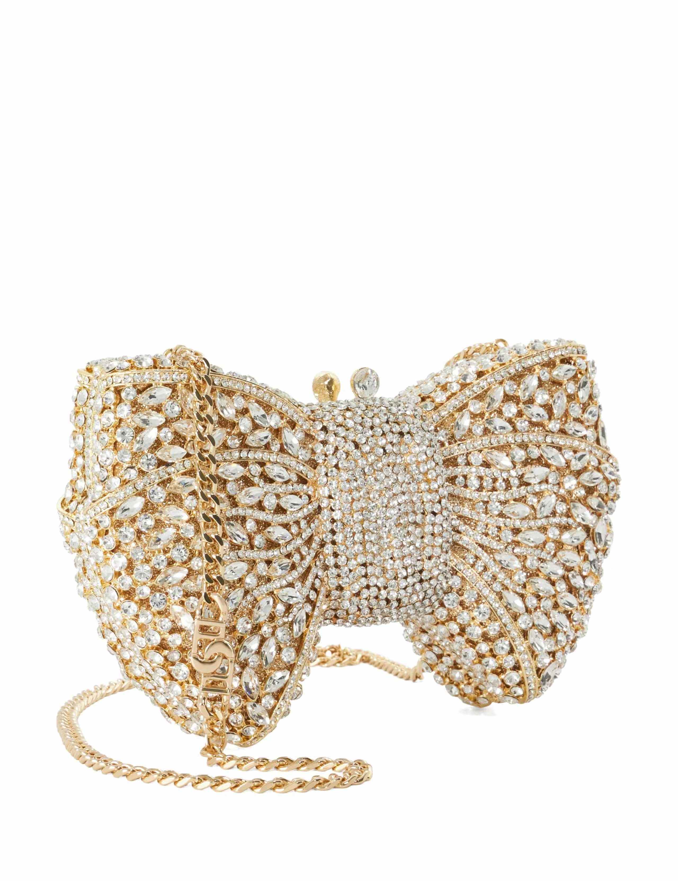 Diamanté Bow Clutch Bag 5 of 6