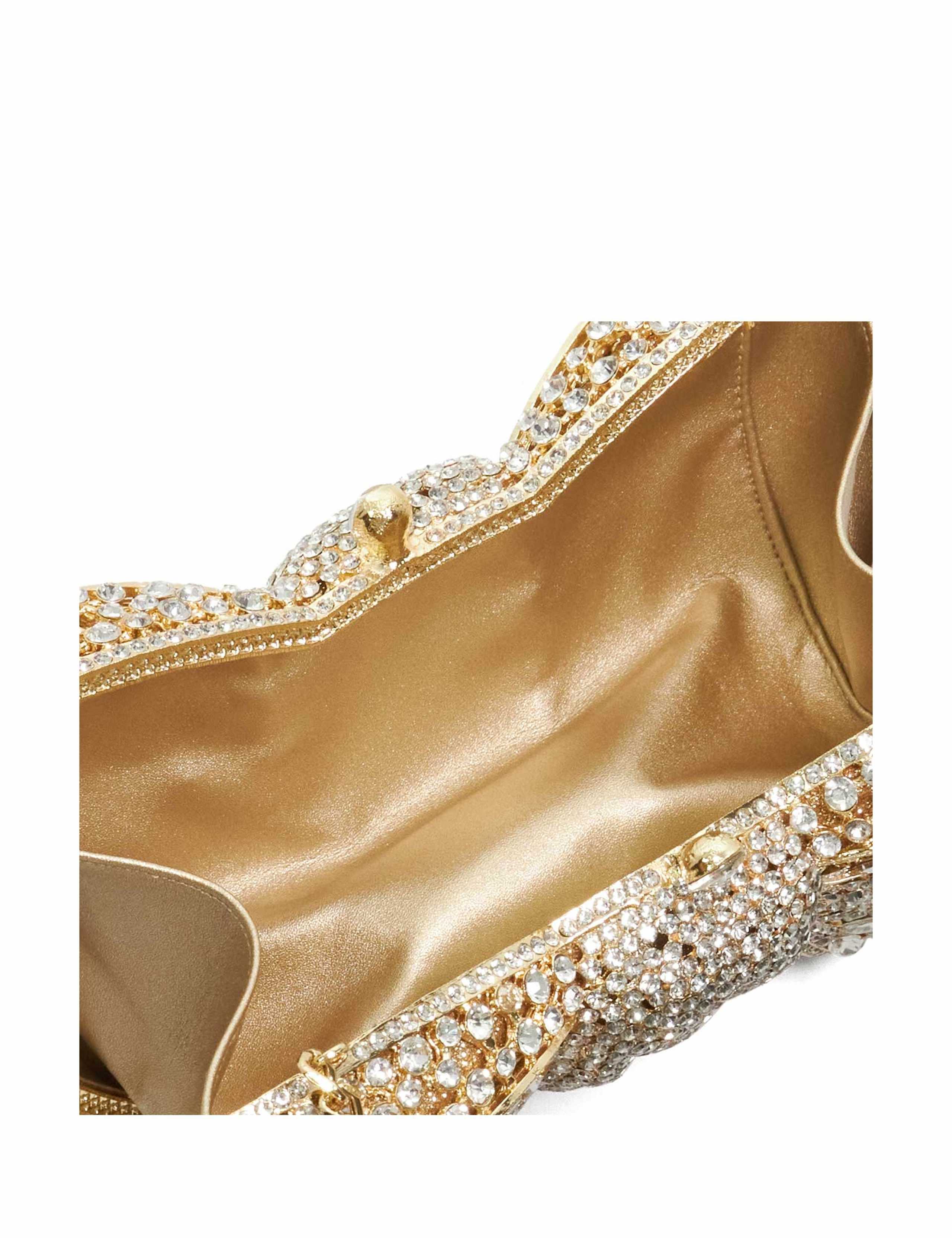 Diamanté Bow Clutch Bag 6 of 6