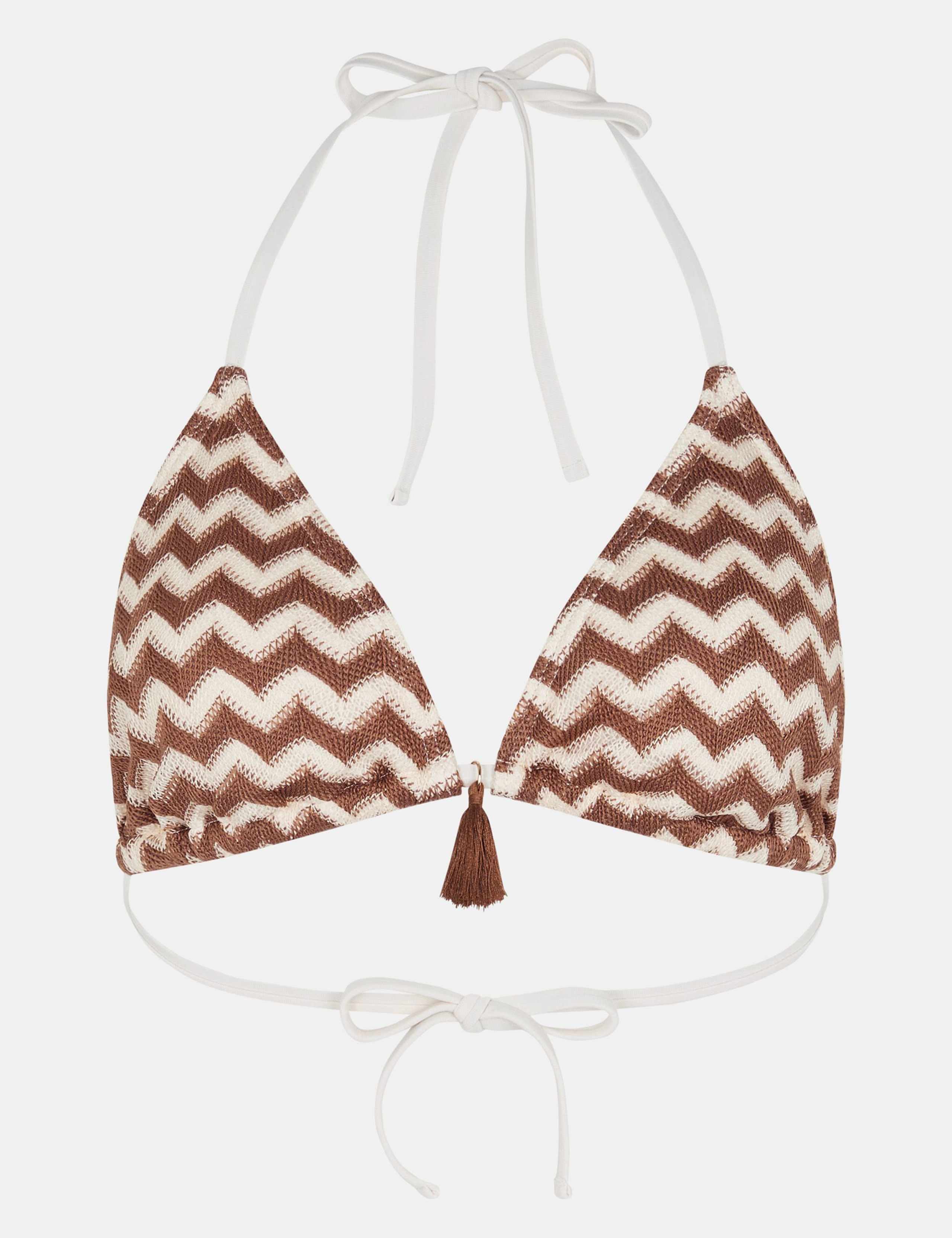 Woven Triangle Bikini Top 2 of 4
