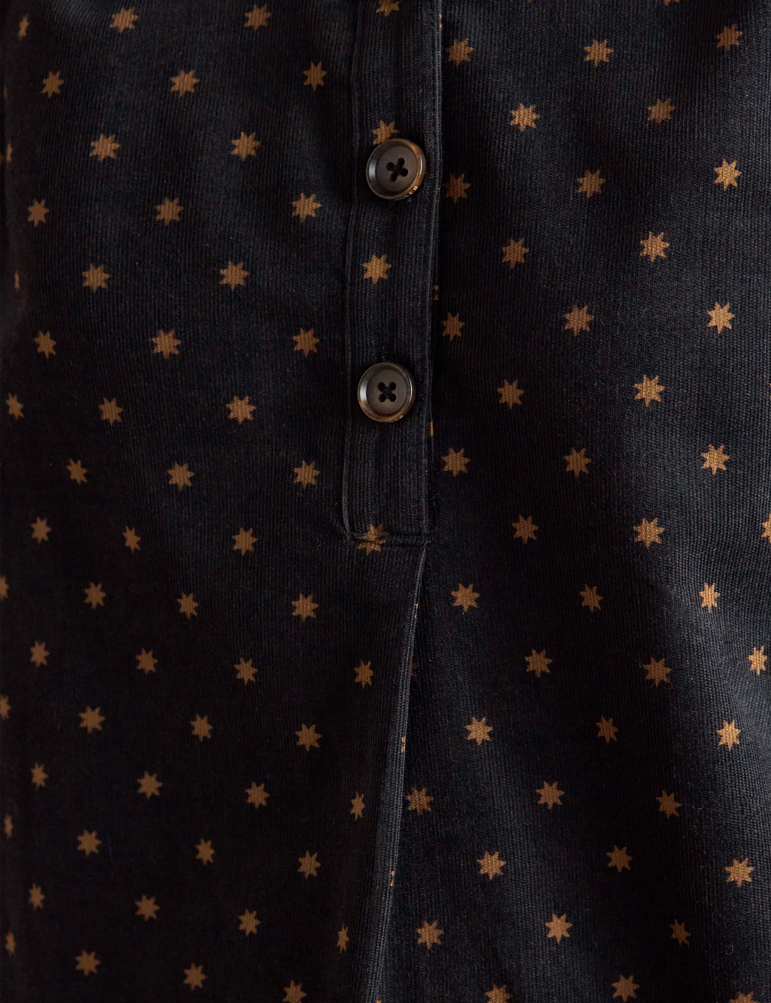 Cord Star Print Mini Shirt Dress 7 of 7