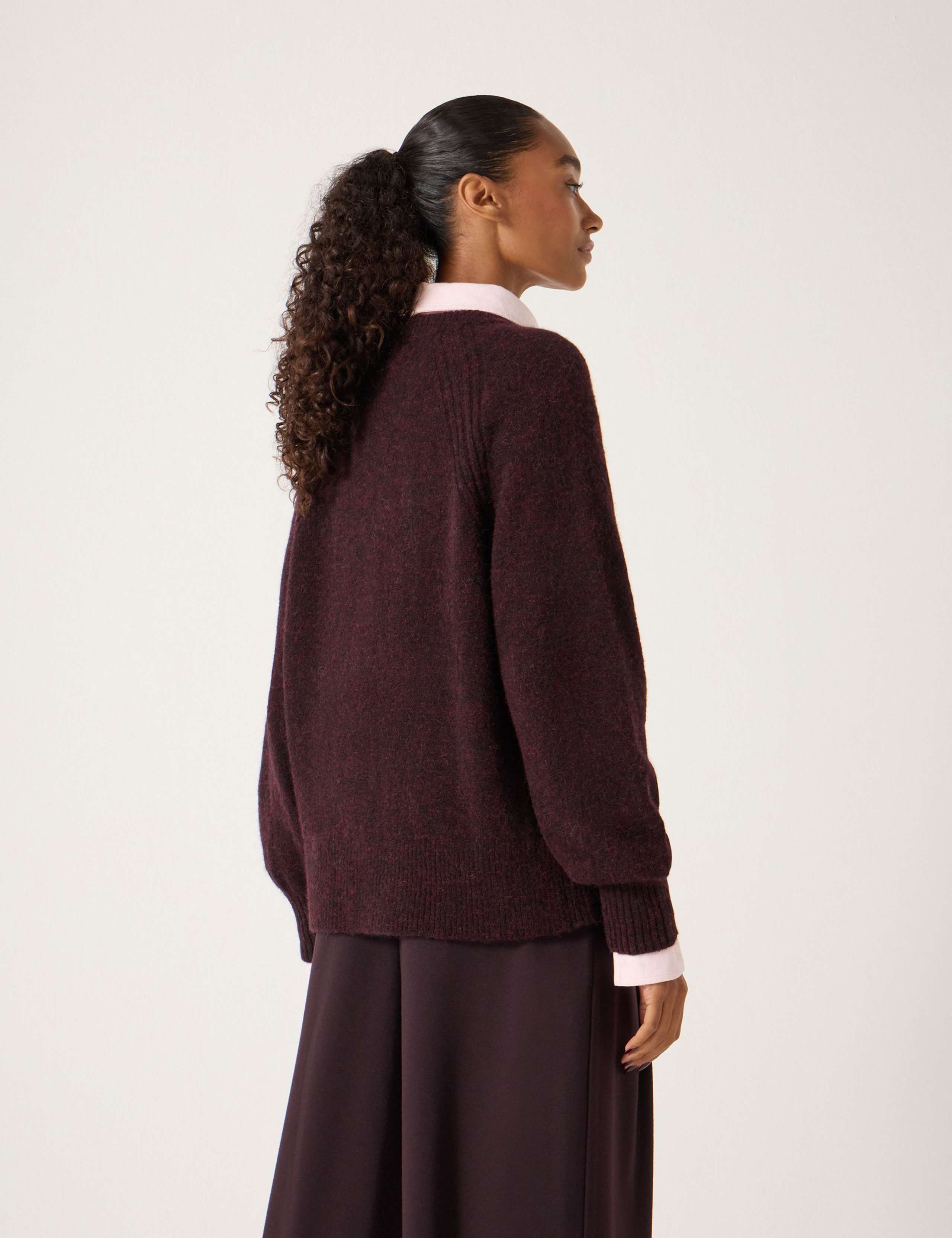 Alpaca Wool Blend Relaxed Jumper 3 of 5