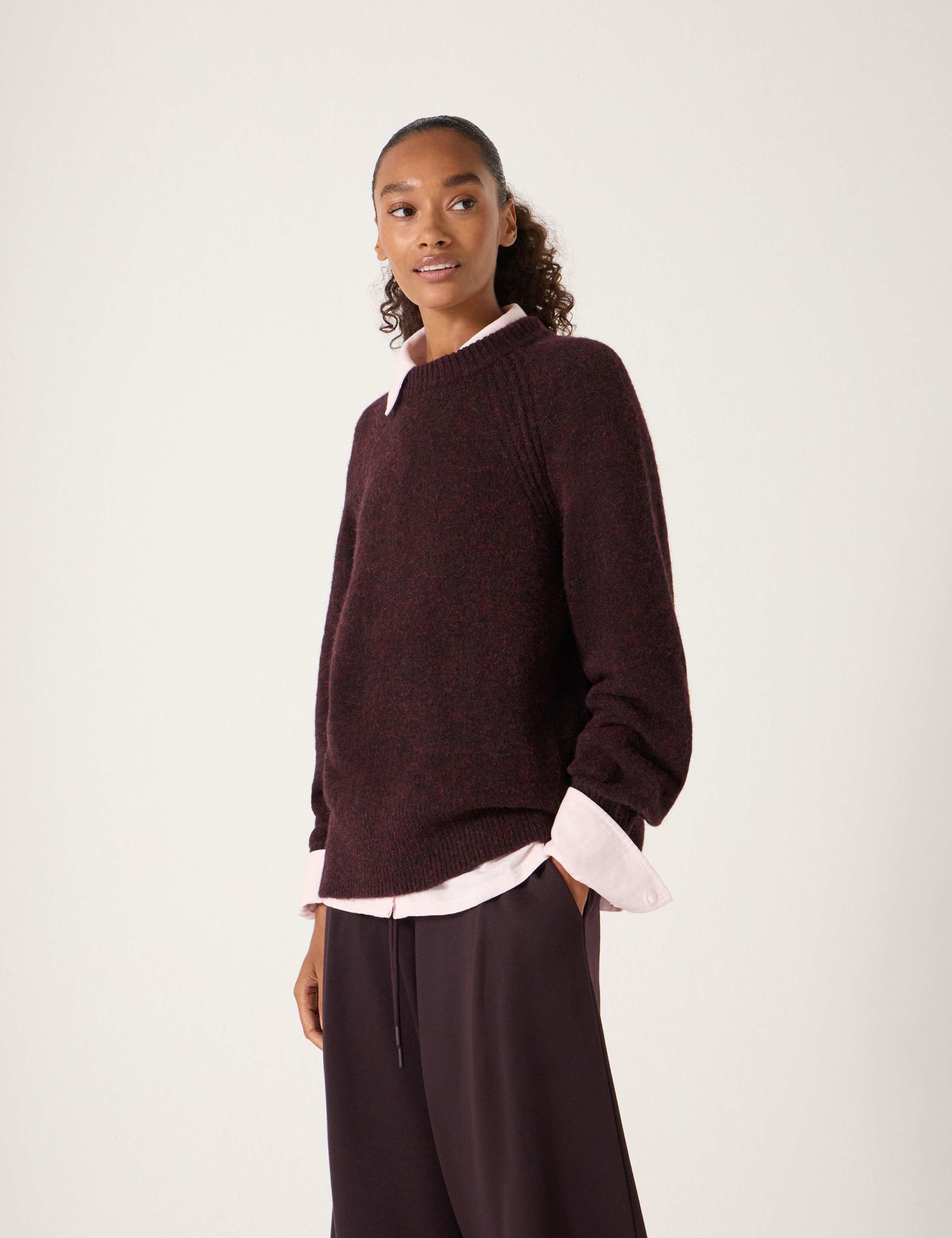 Alpaca Wool Blend Relaxed Jumper 4 of 5