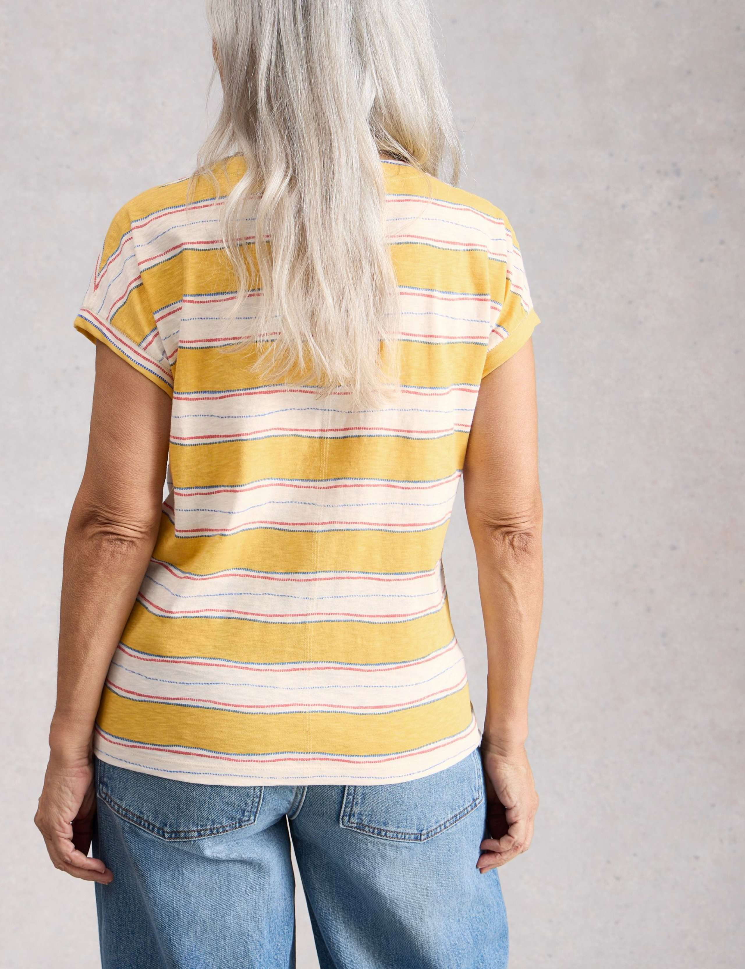 Pure Cotton Striped T-Shirt 4 of 6