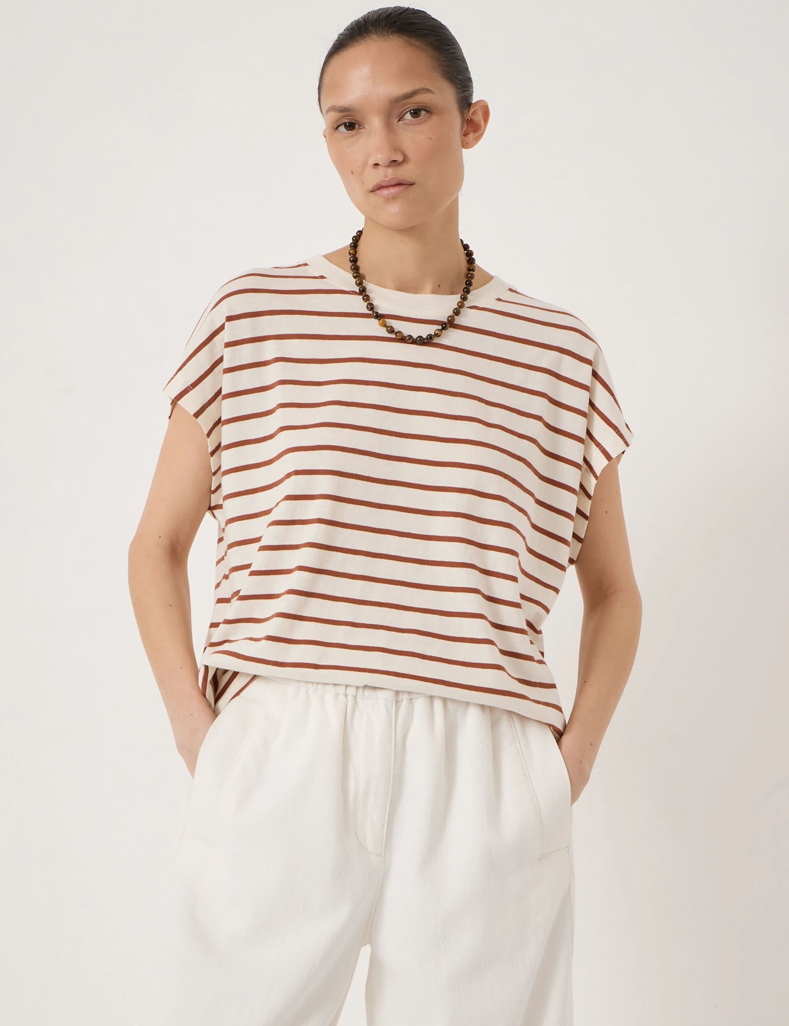 Pure Cotton Striped T-Shirt 1 of 5