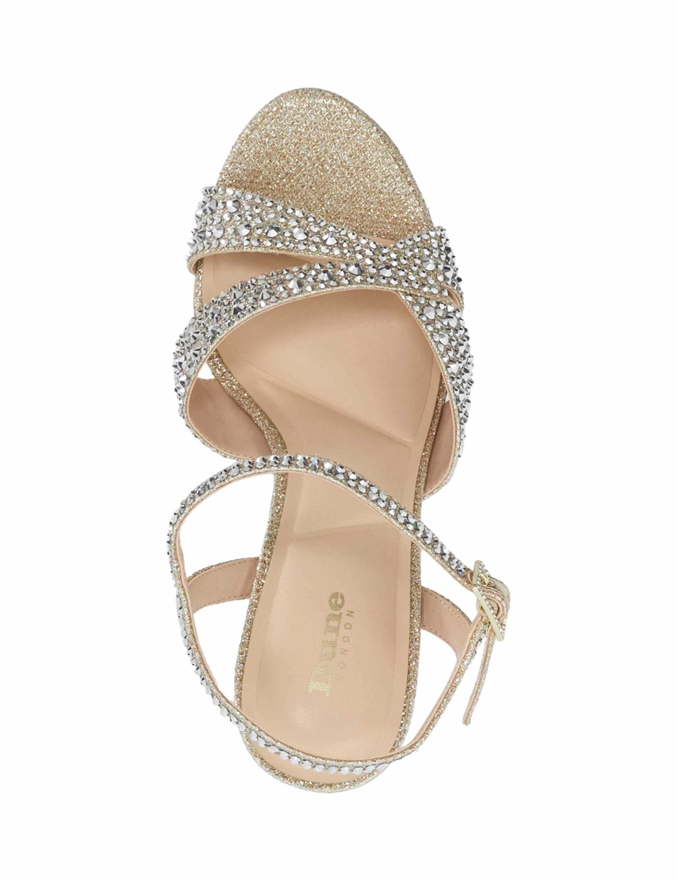 Diamante Ankle Strap Platform Stiletto Heels 2 of 5