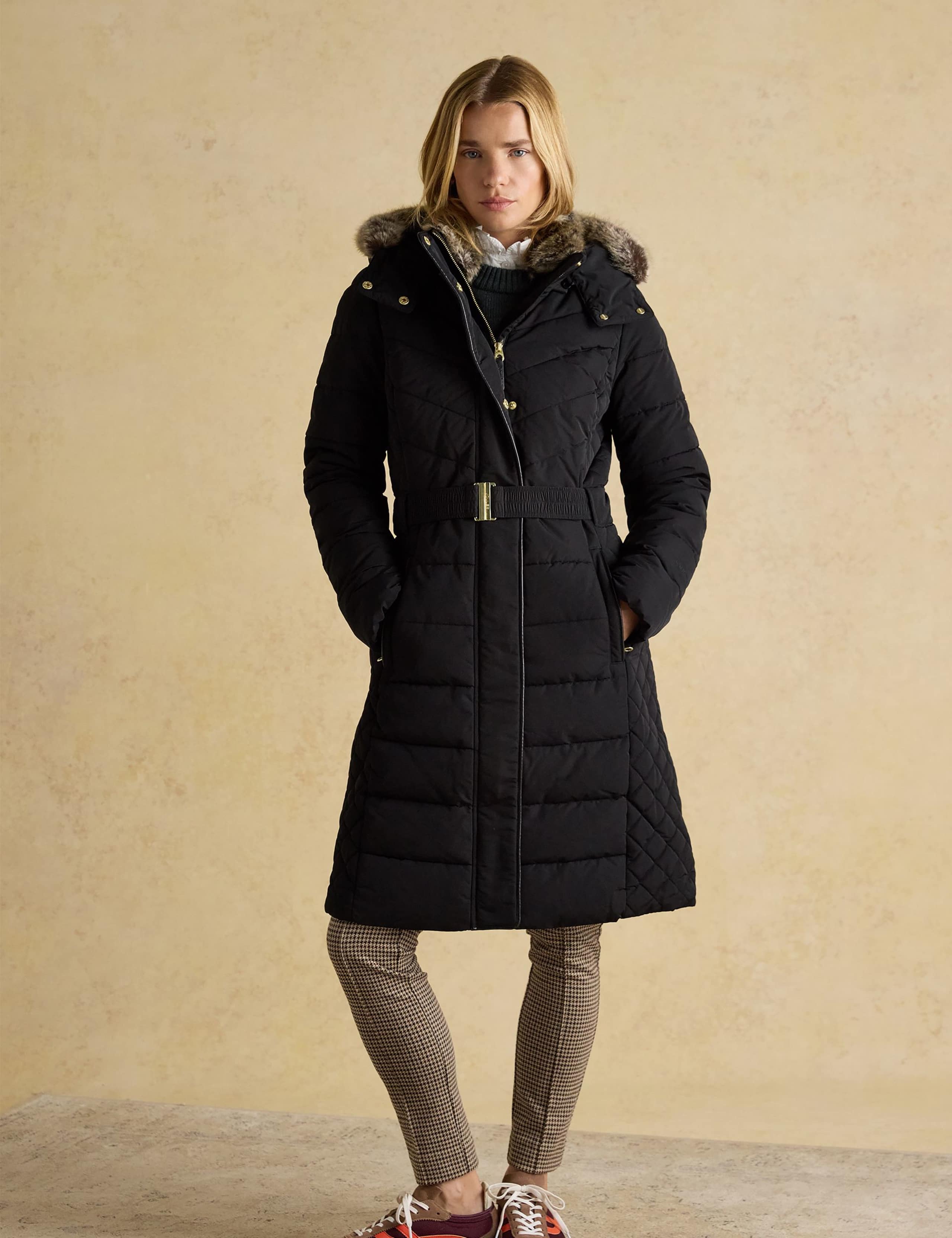 Longline Belted Puffer Coat 3 of 4