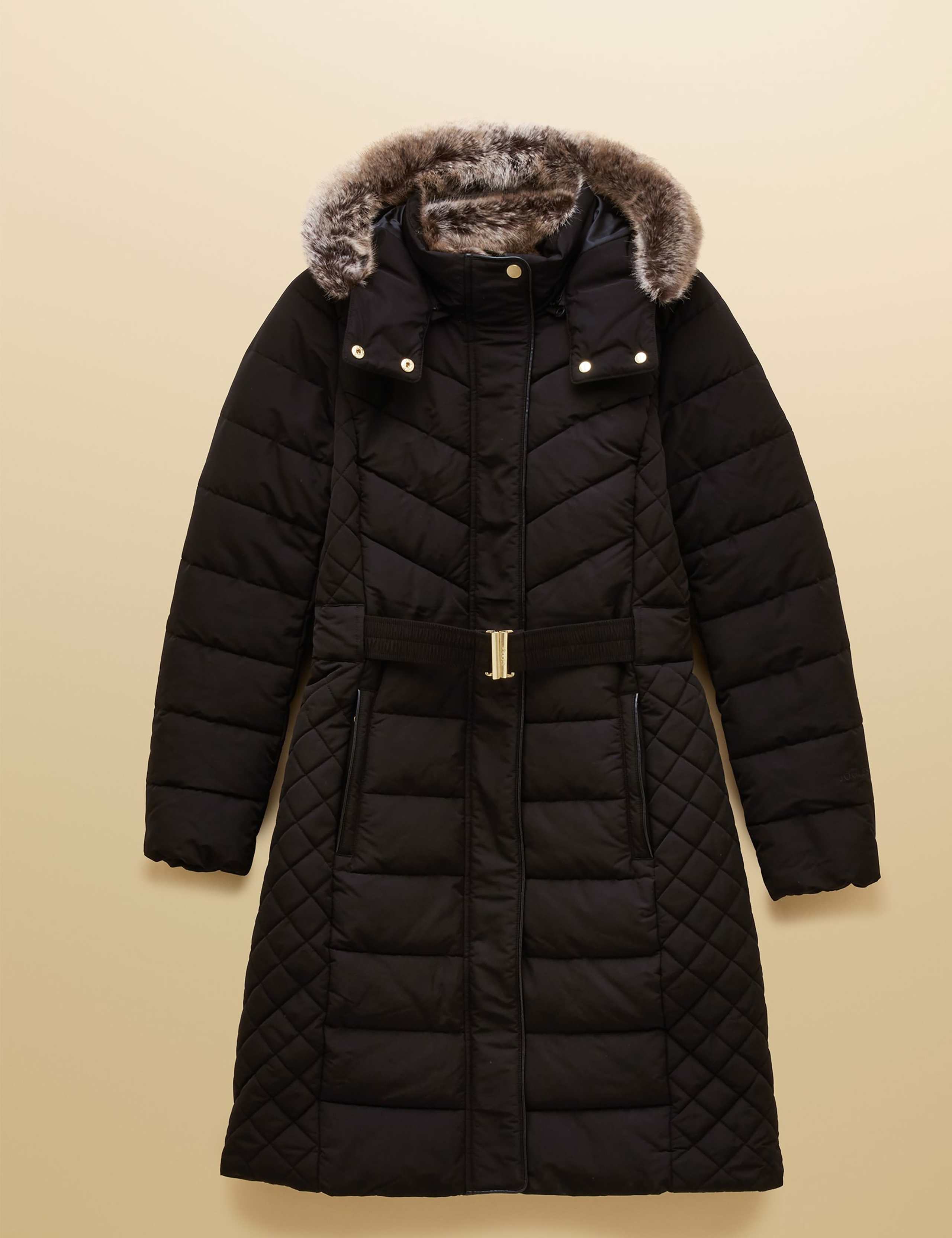 Longline Belted Puffer Coat 2 of 4