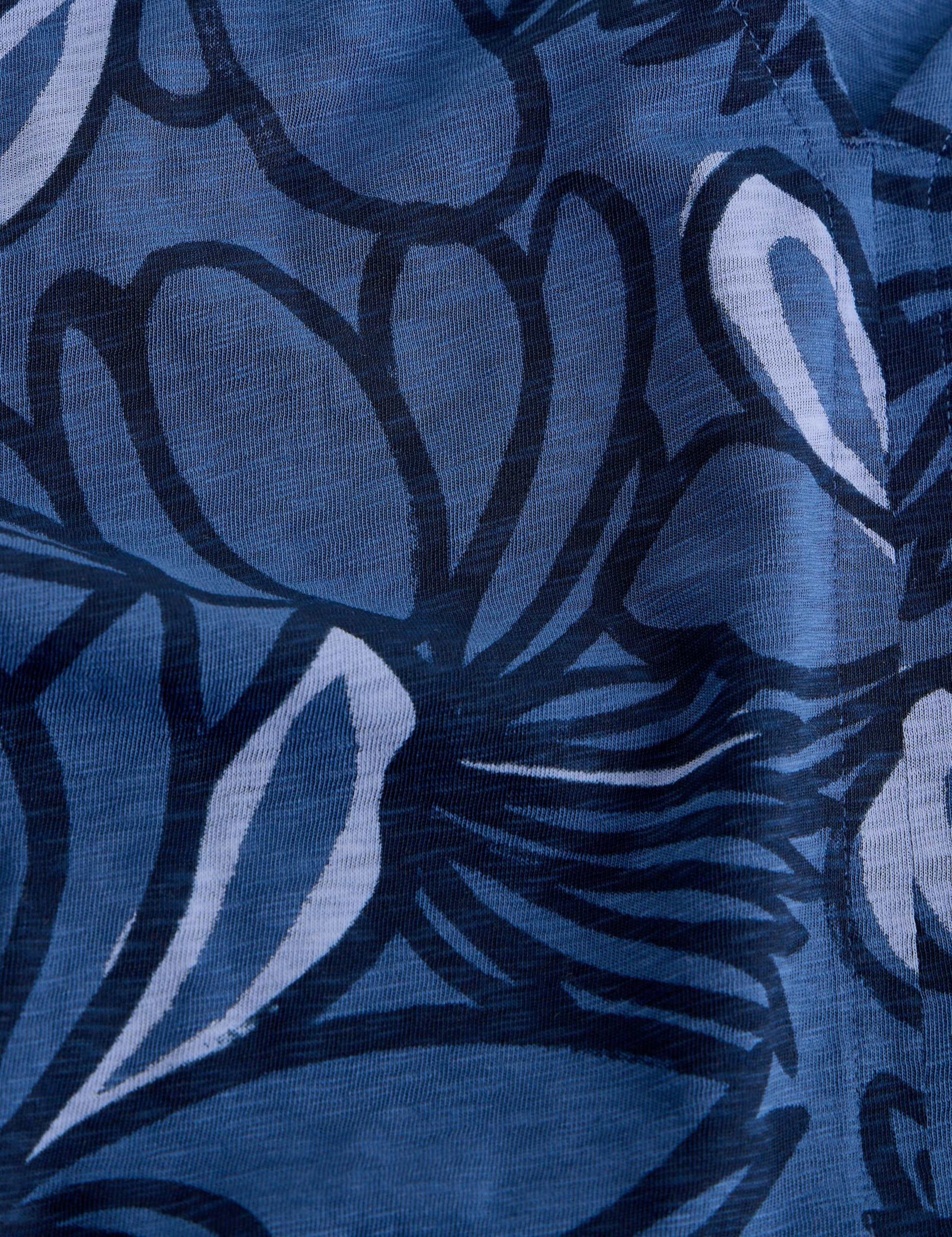 Pure Cotton Floral V-Neck T-Shirt 4 of 6