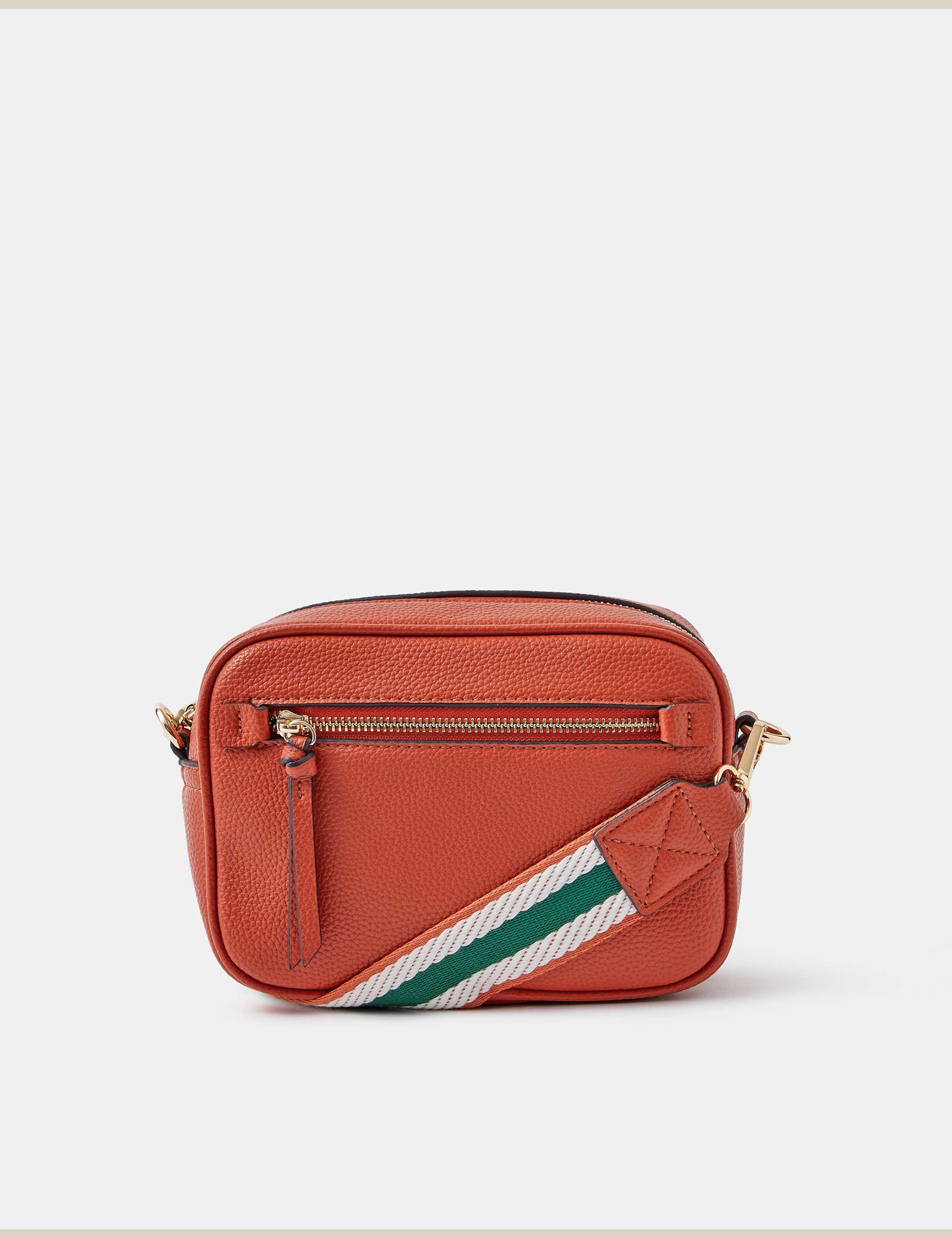 Faux Leather Zip Front Crossbody Bag 2 of 5