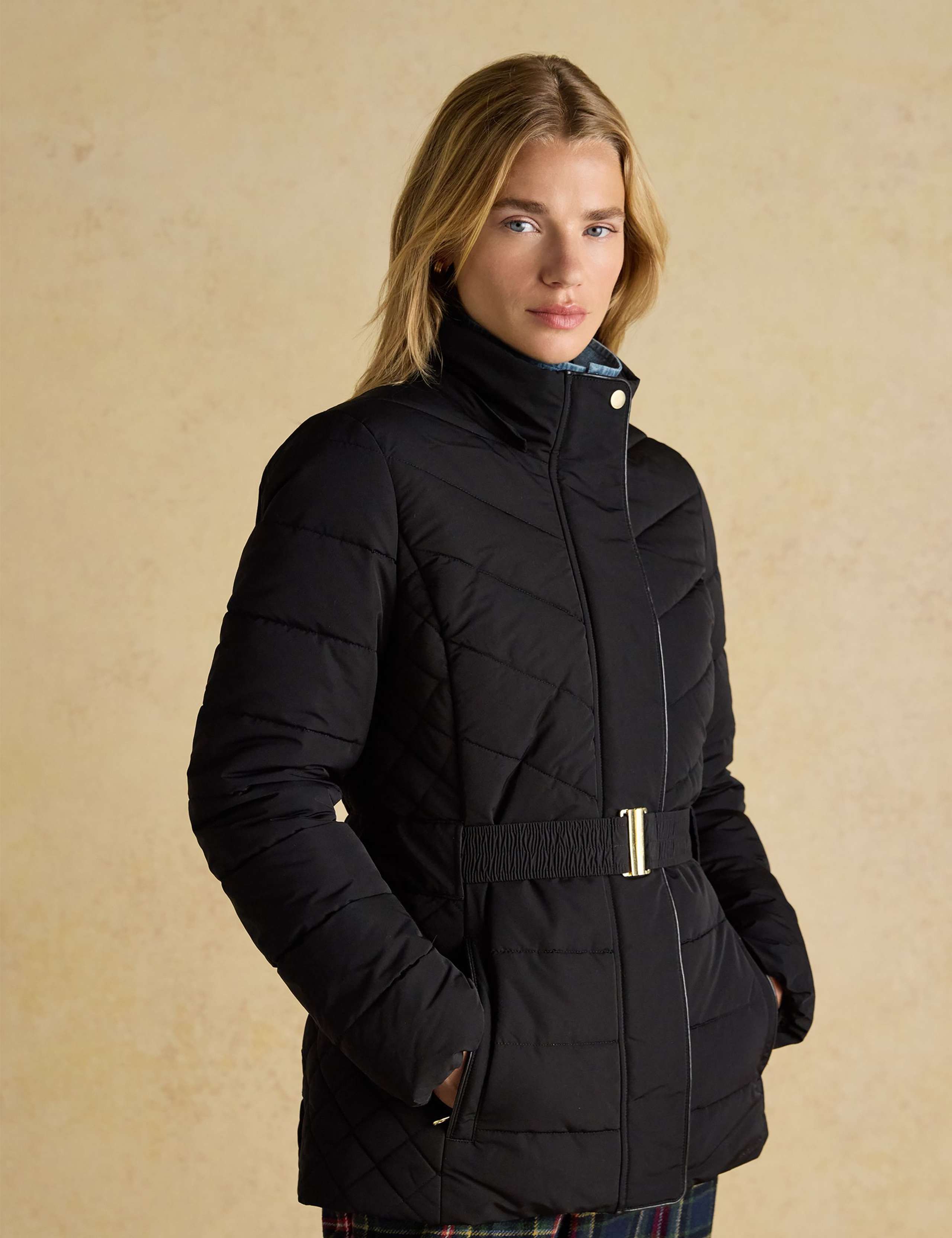 Showerproof Padded Faux Fur Hooded Short Coat 4 of 11