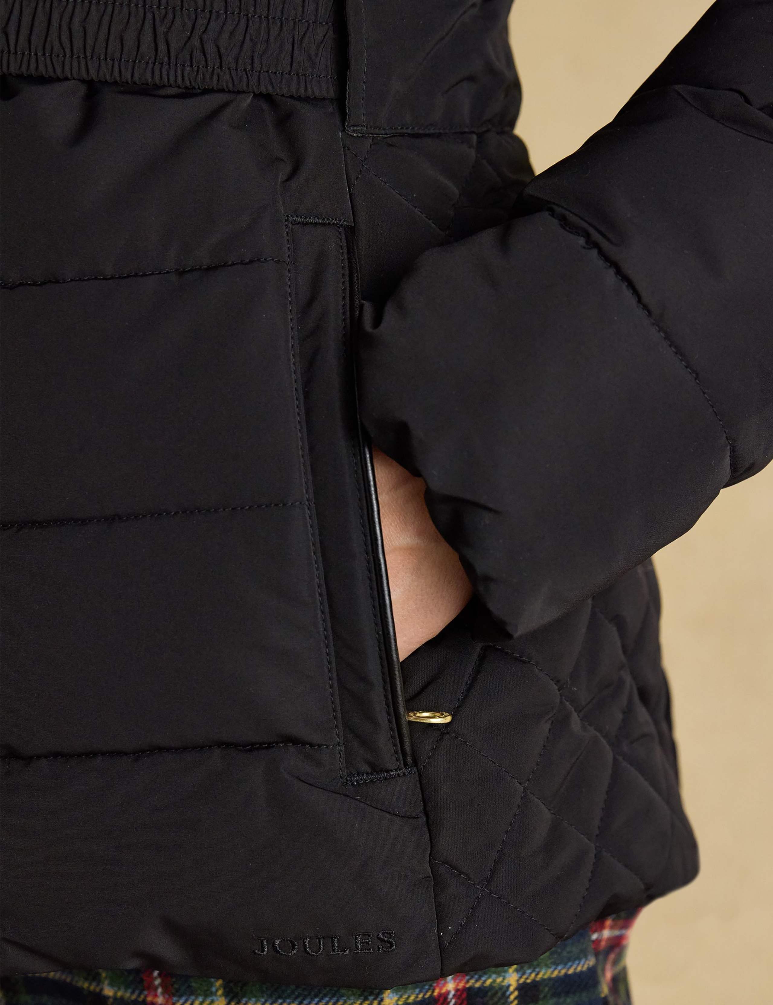 Showerproof Padded Faux Fur Hooded Short Coat 10 of 11