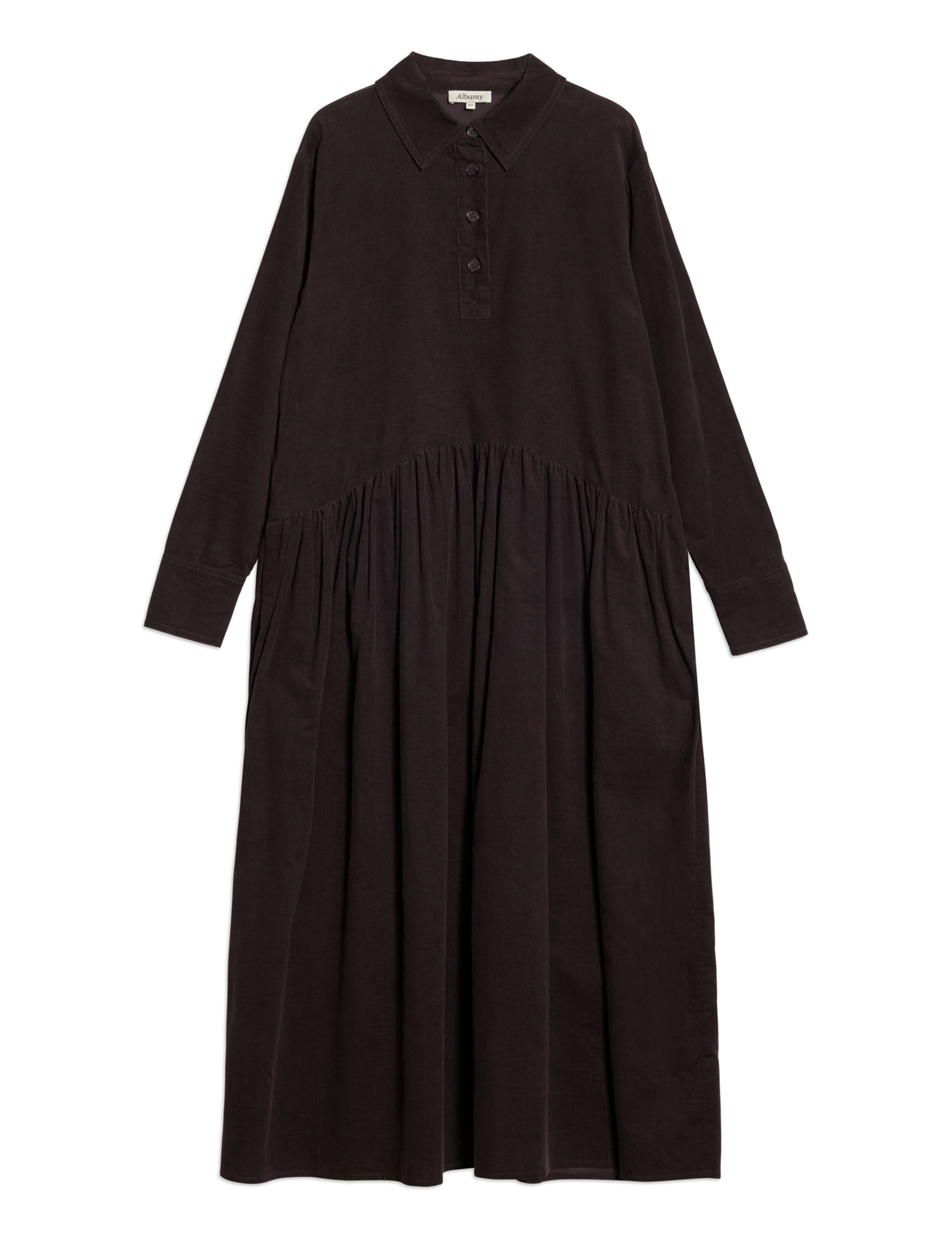 Cord Midi Skater Dress 2 of 4