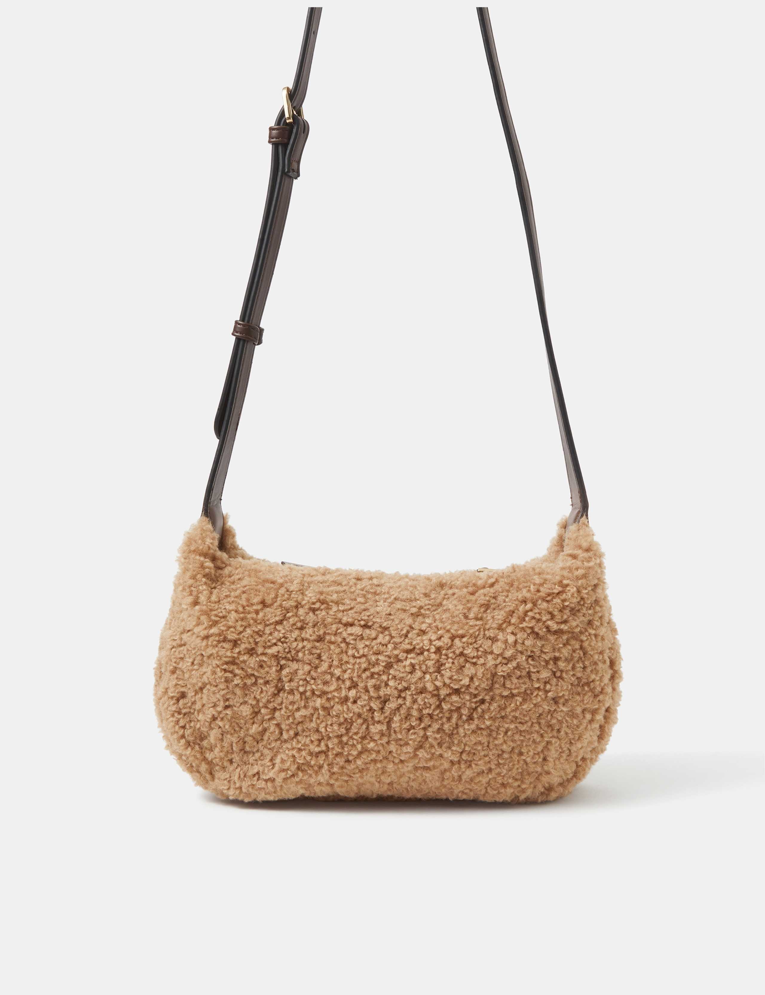 Faux Shearling Crossbody Bag 3 of 5