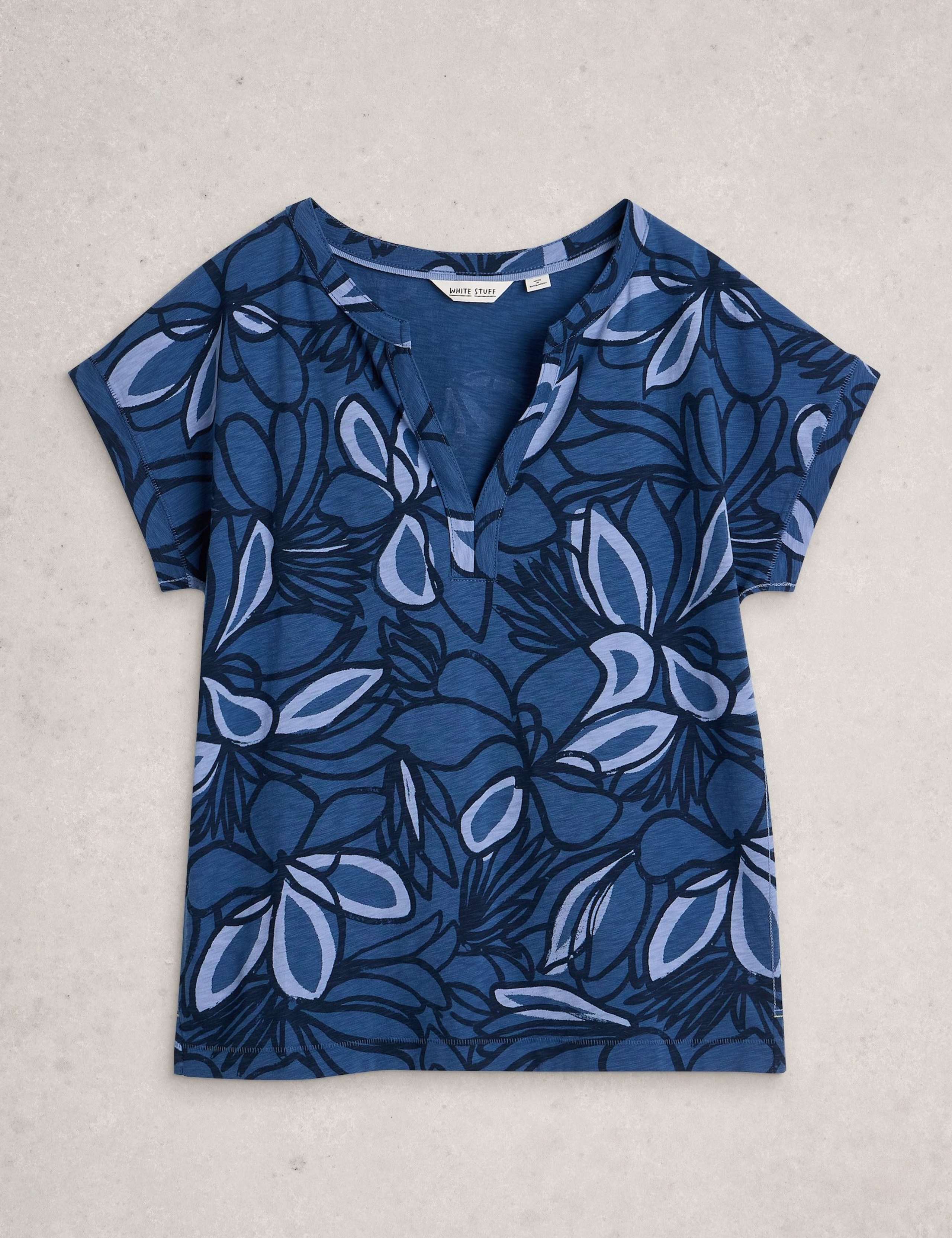 Pure Cotton Floral T-Shirt 2 of 6