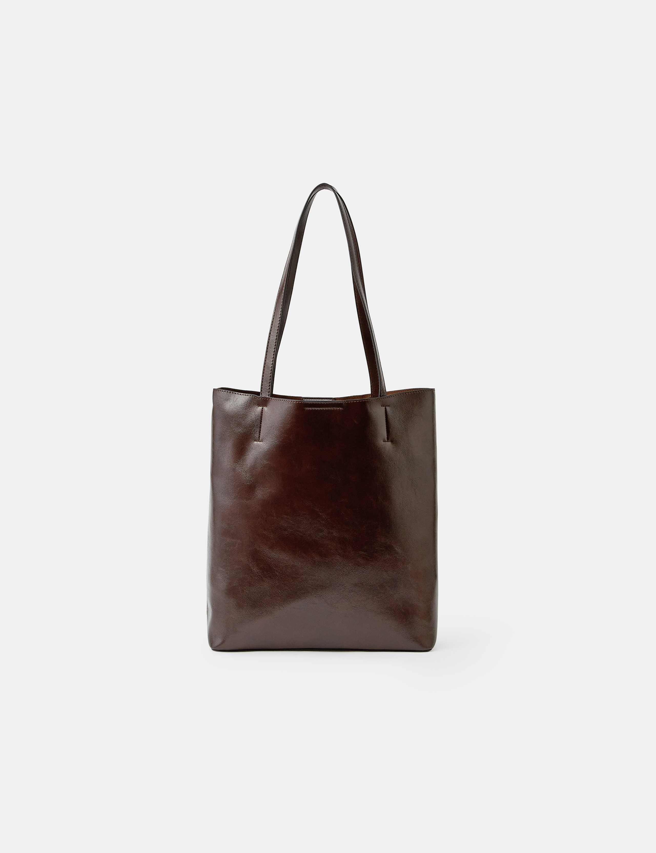 Faux Leather Tote Bag 2 of 5