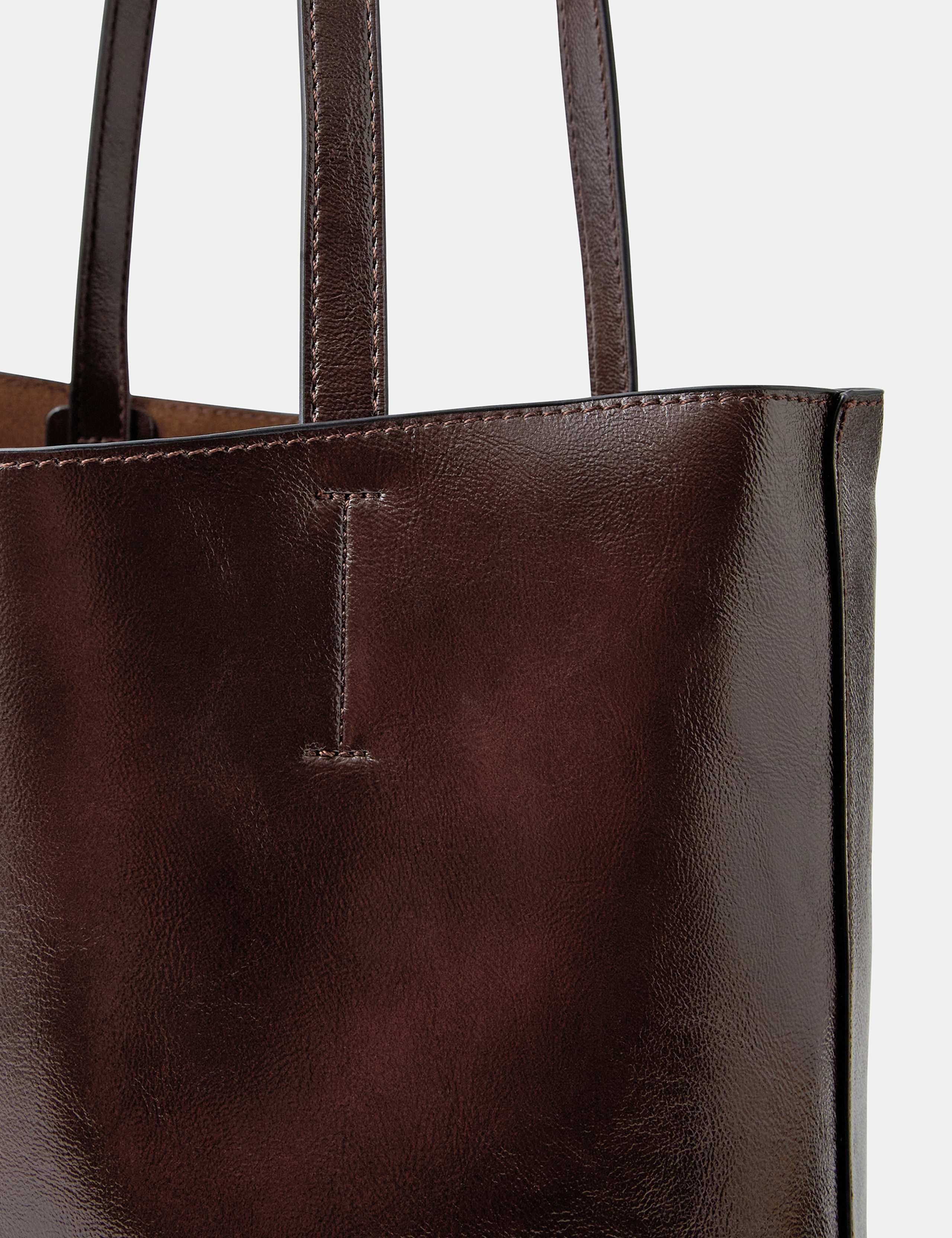 Faux Leather Tote Bag 4 of 5