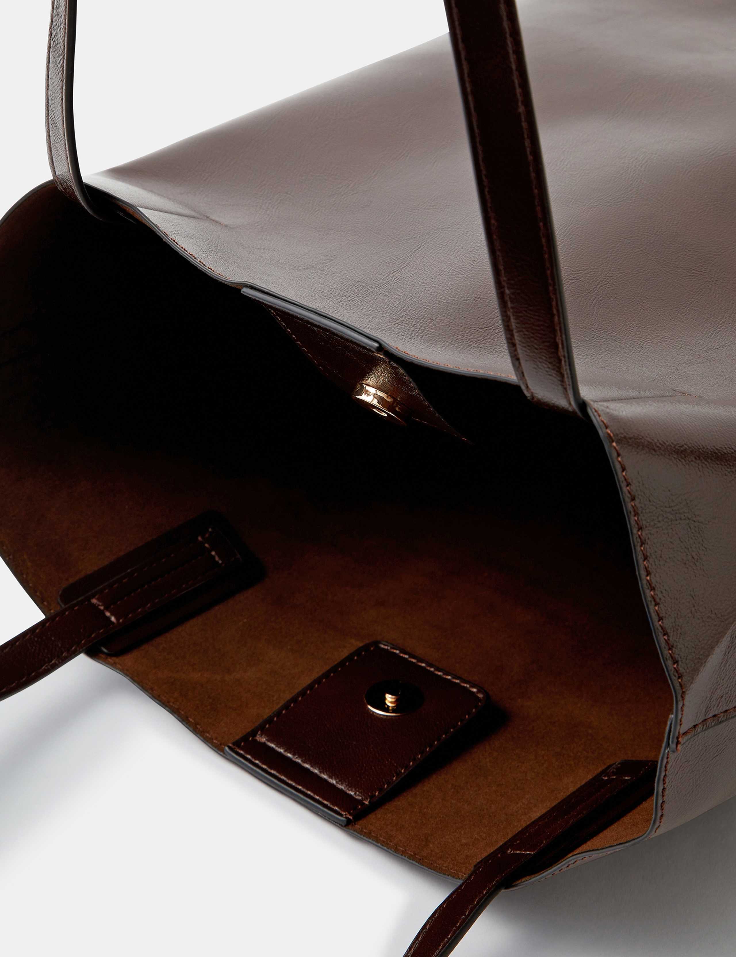 Faux Leather Tote Bag 5 of 5