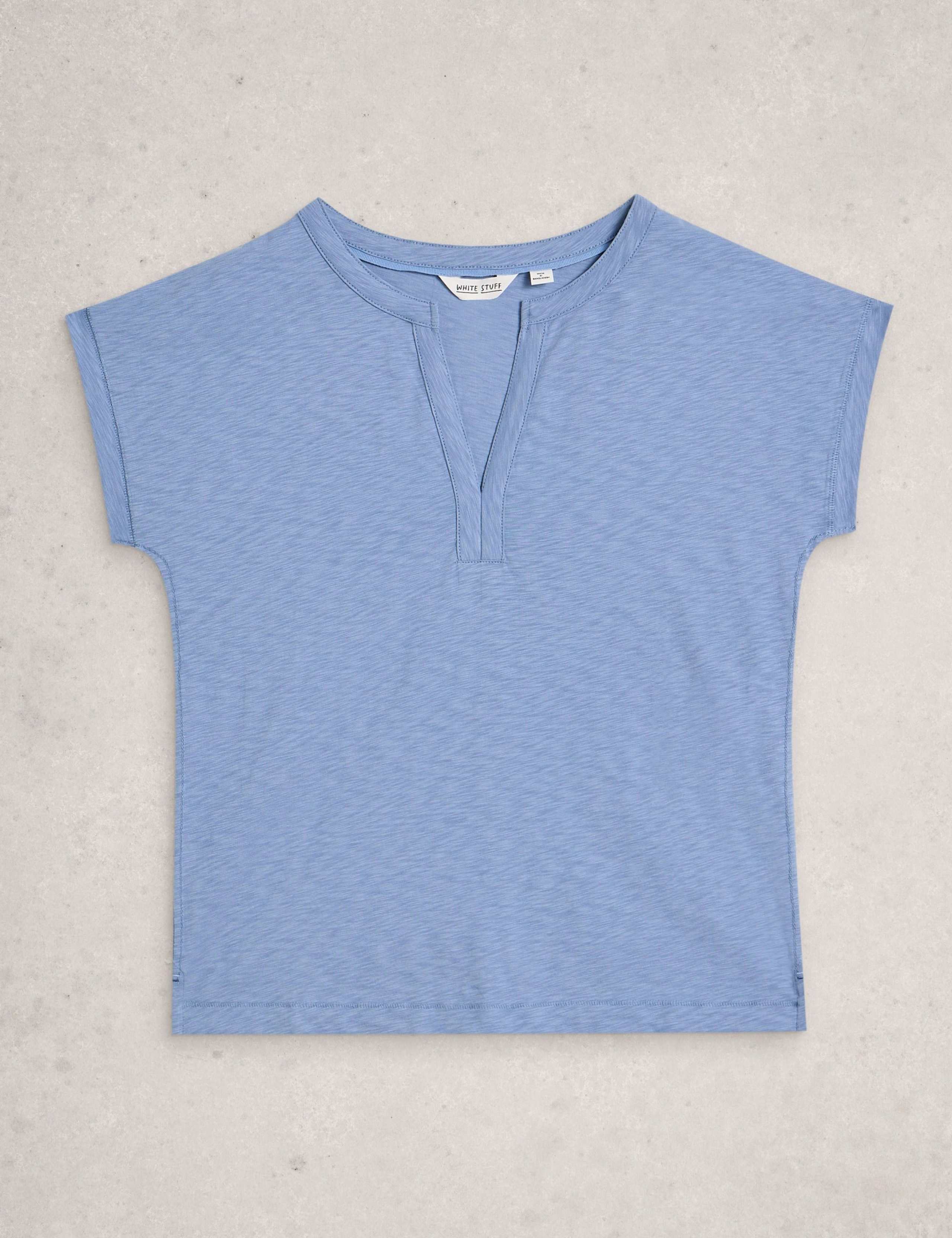 Pure Cotton Nina Notch Neck T-Shirt 2 of 6