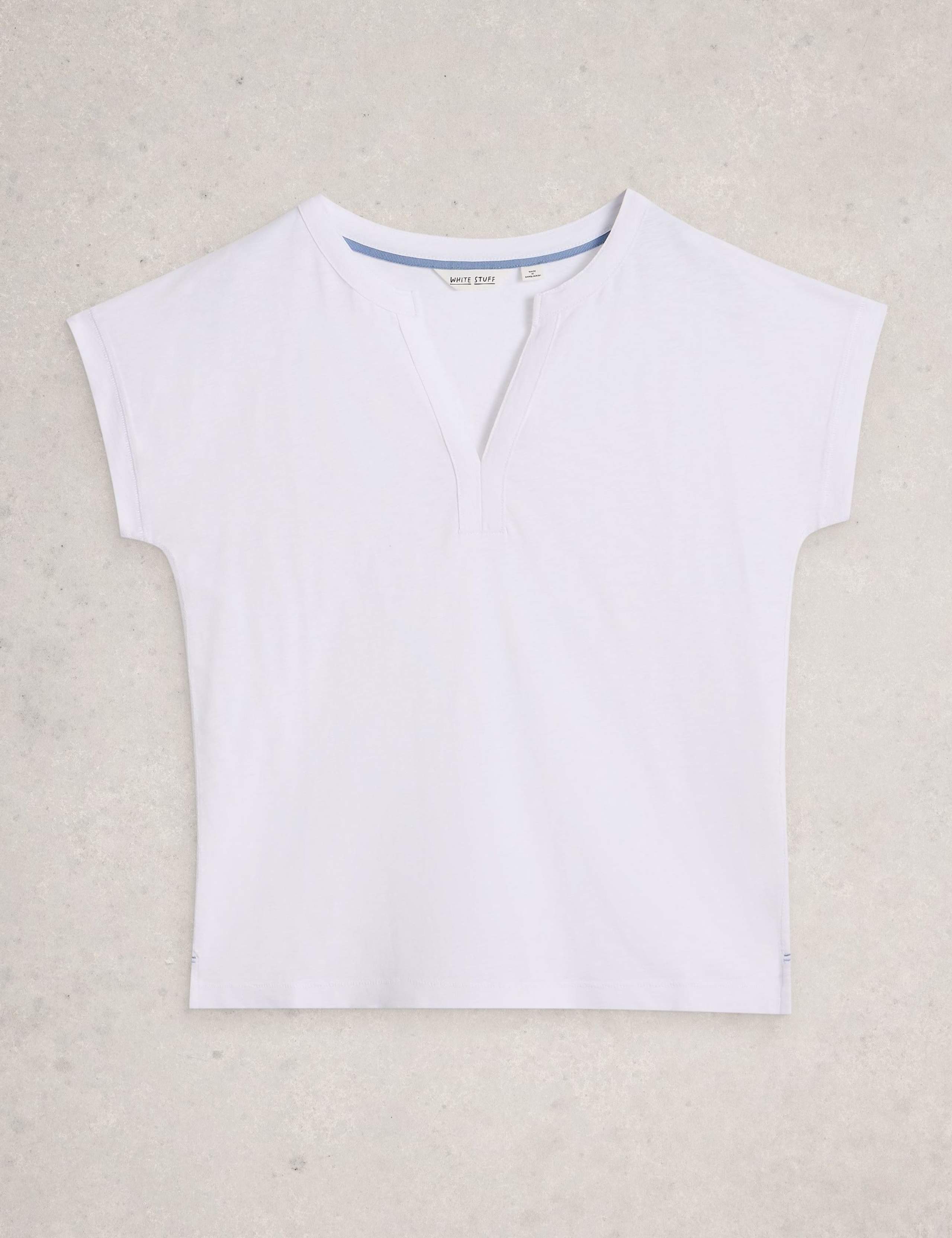 Pure Cotton Nina Notch Neck T-Shirt 2 of 6