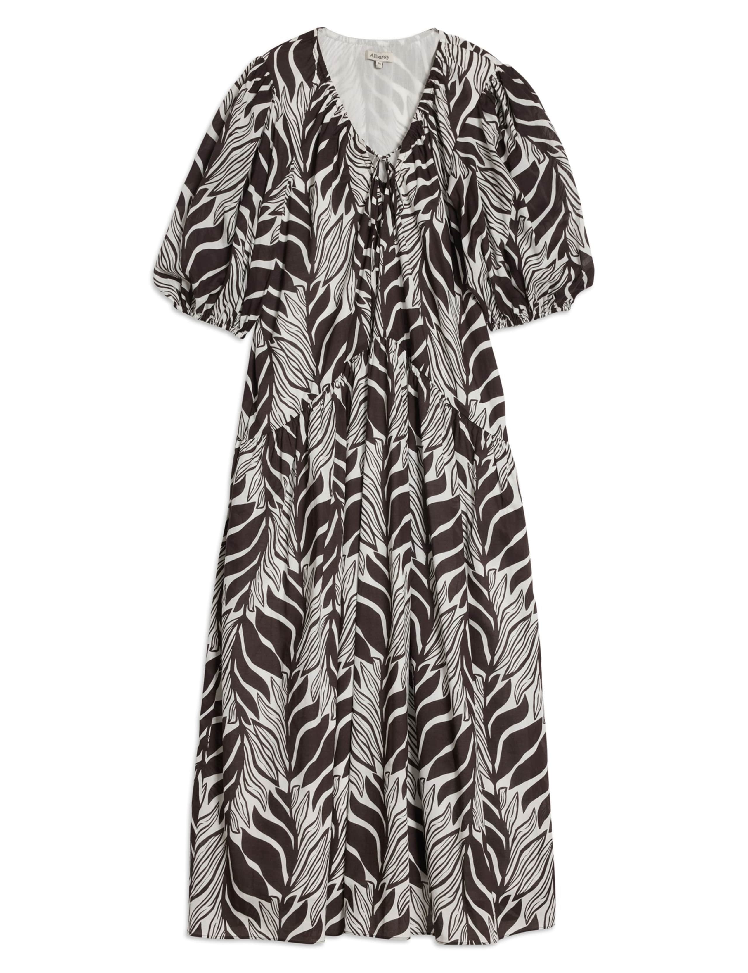 Pure Cotton Floral Maxi Relaxed Smock Dress 2 of 6