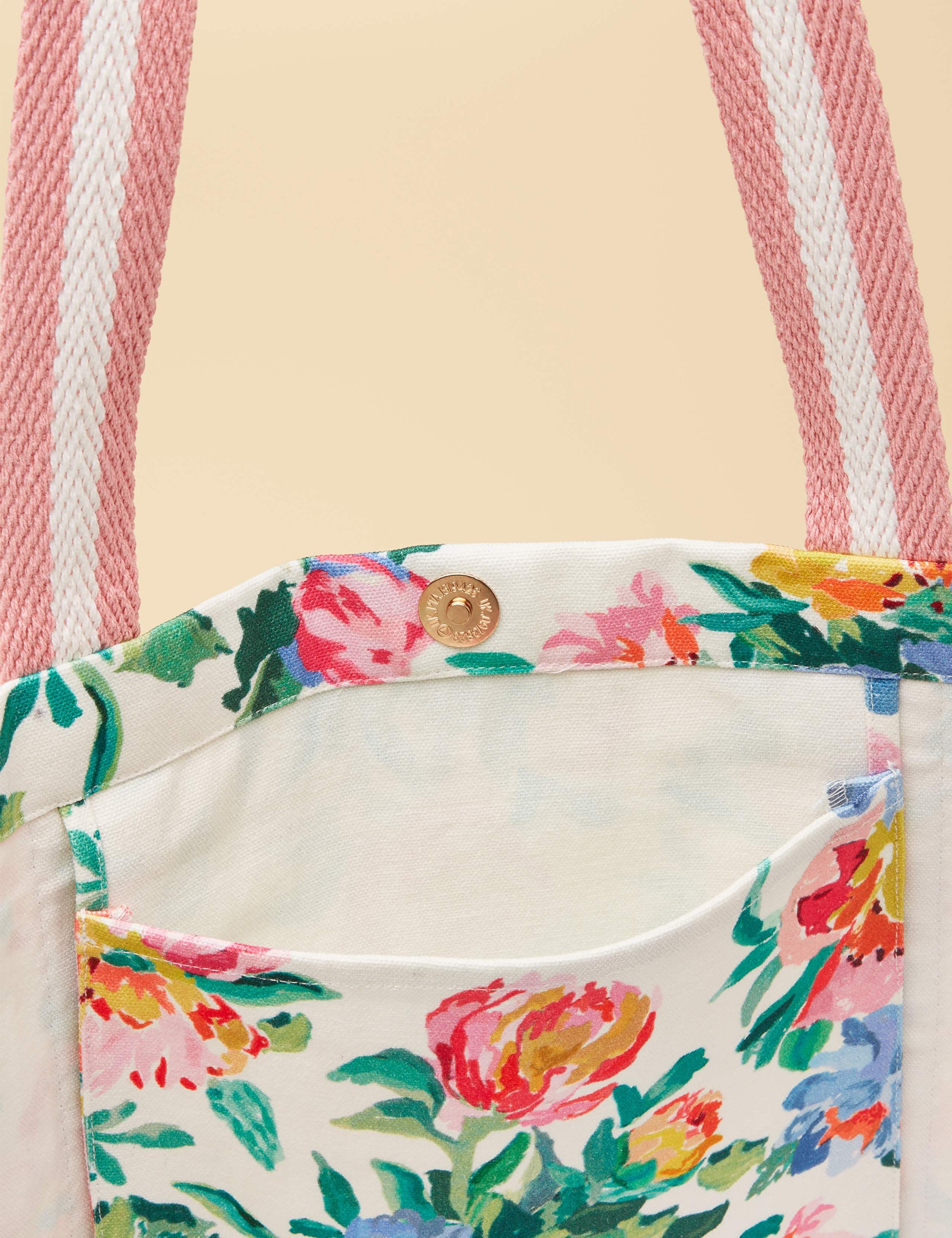 Pure Cotton Canvas Ditsy Floral Tote Bag 7 of 9