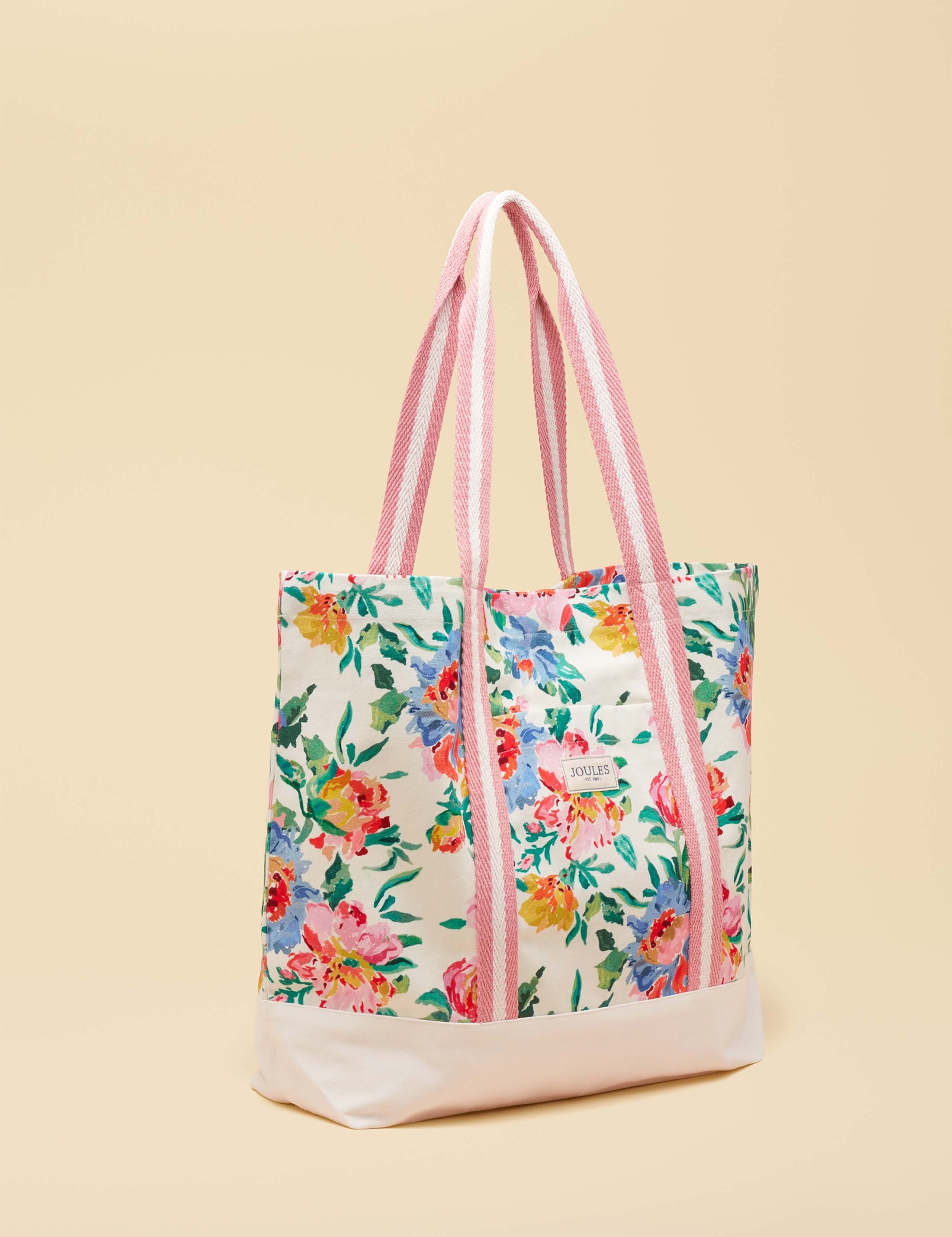 Pure Cotton Canvas Ditsy Floral Tote Bag 8 of 9