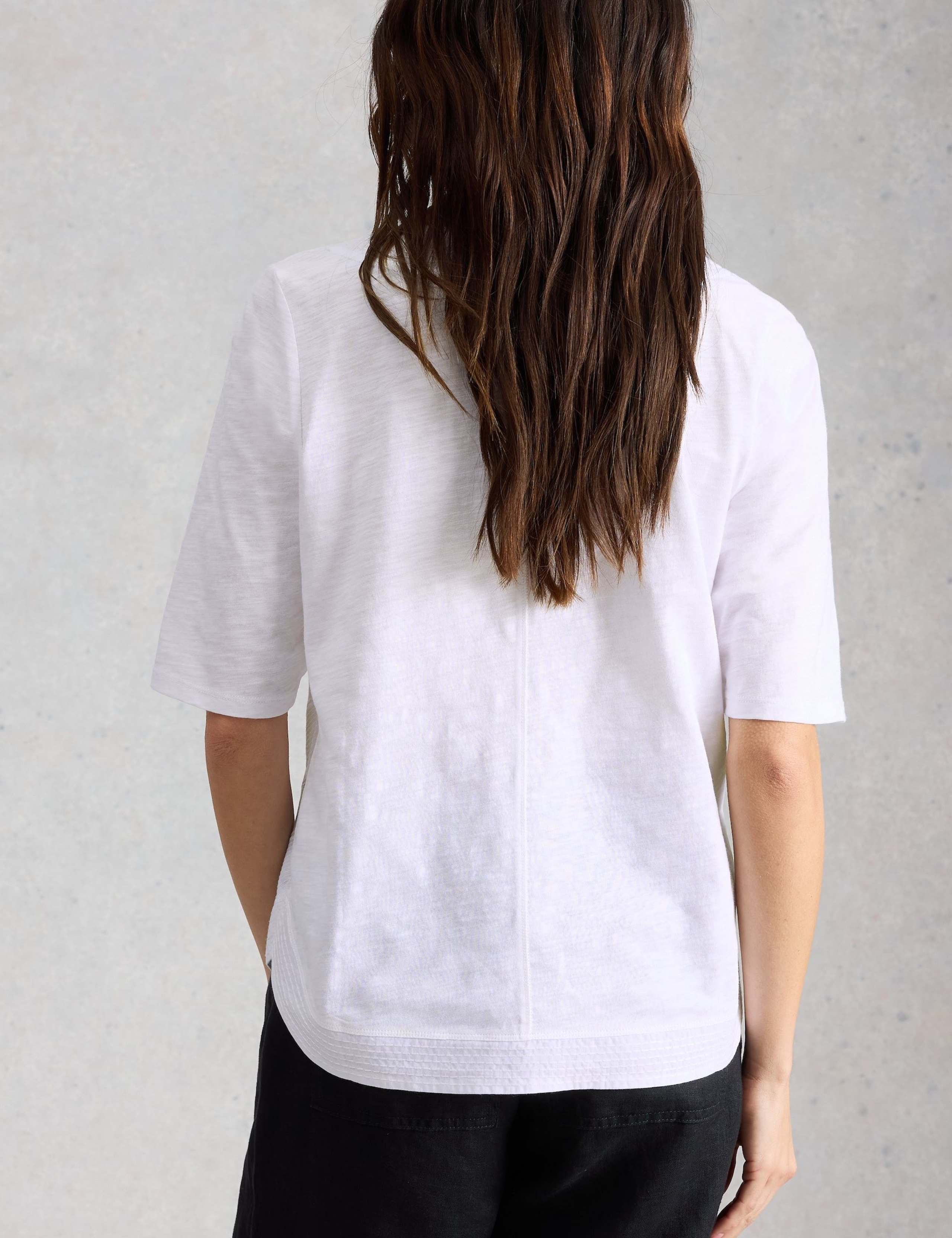 Pure Cotton Embroidered Top 3 of 6