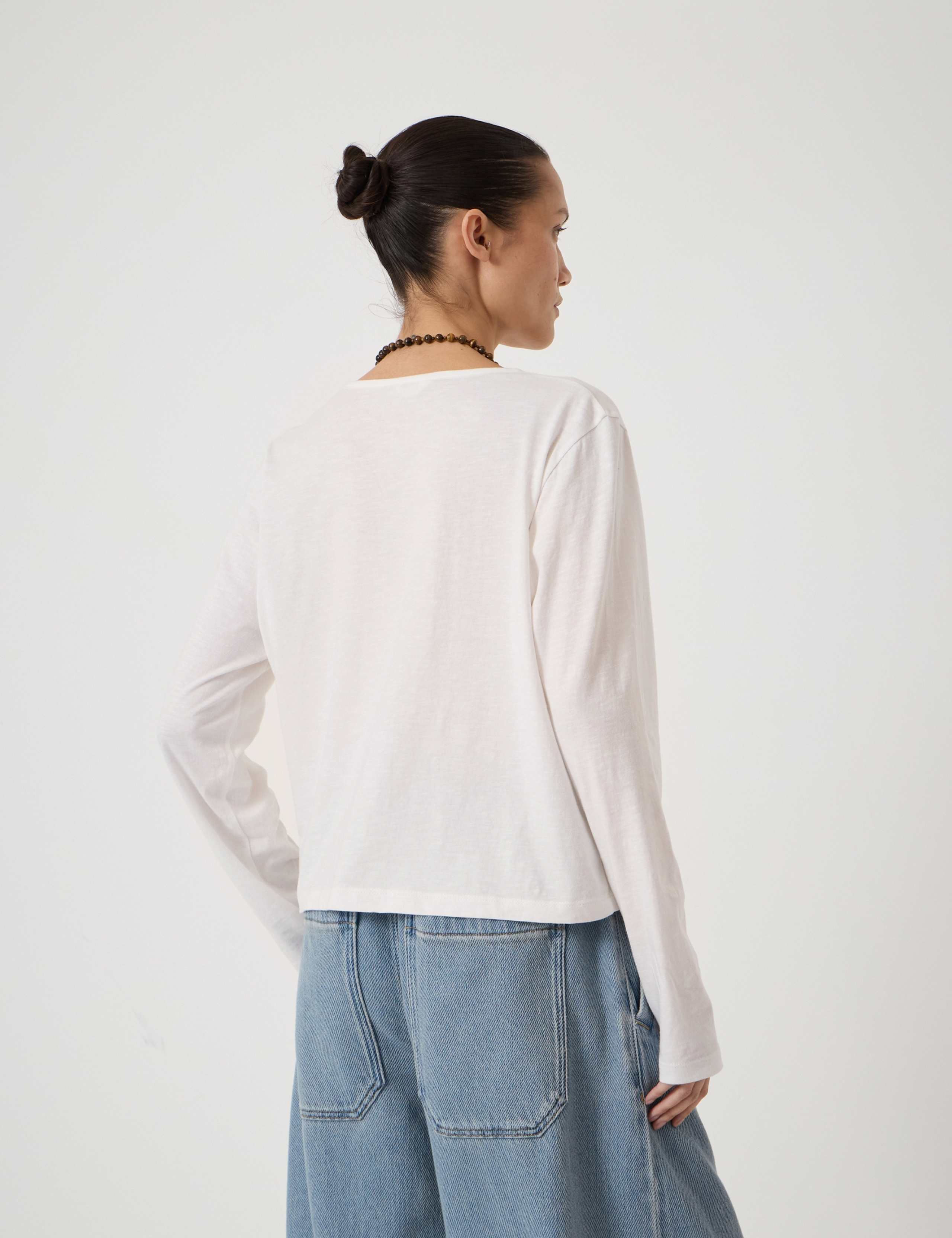 Jersey Textured Button Through Cardigan 4 of 5