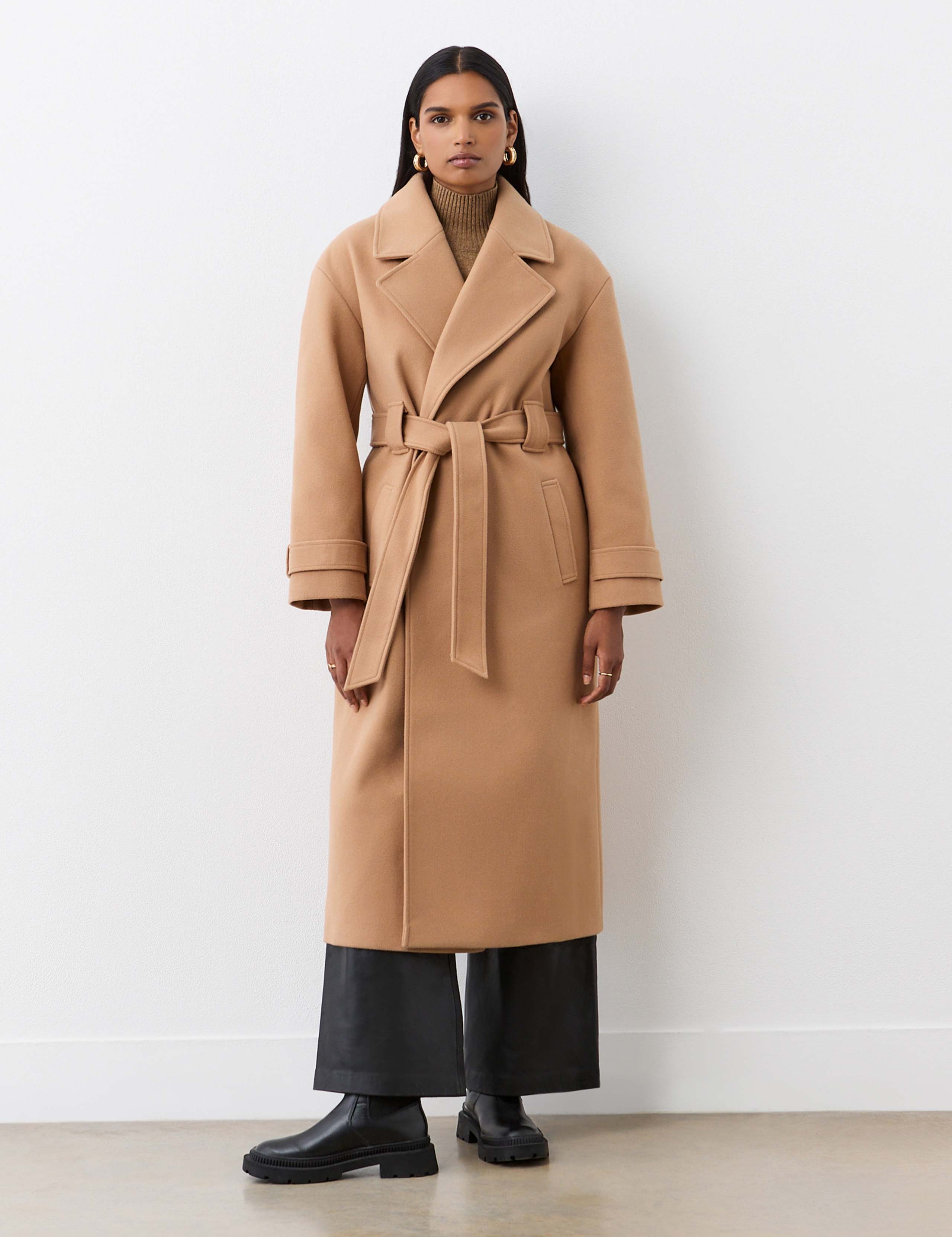 Belted Longline Coat 1 of 5