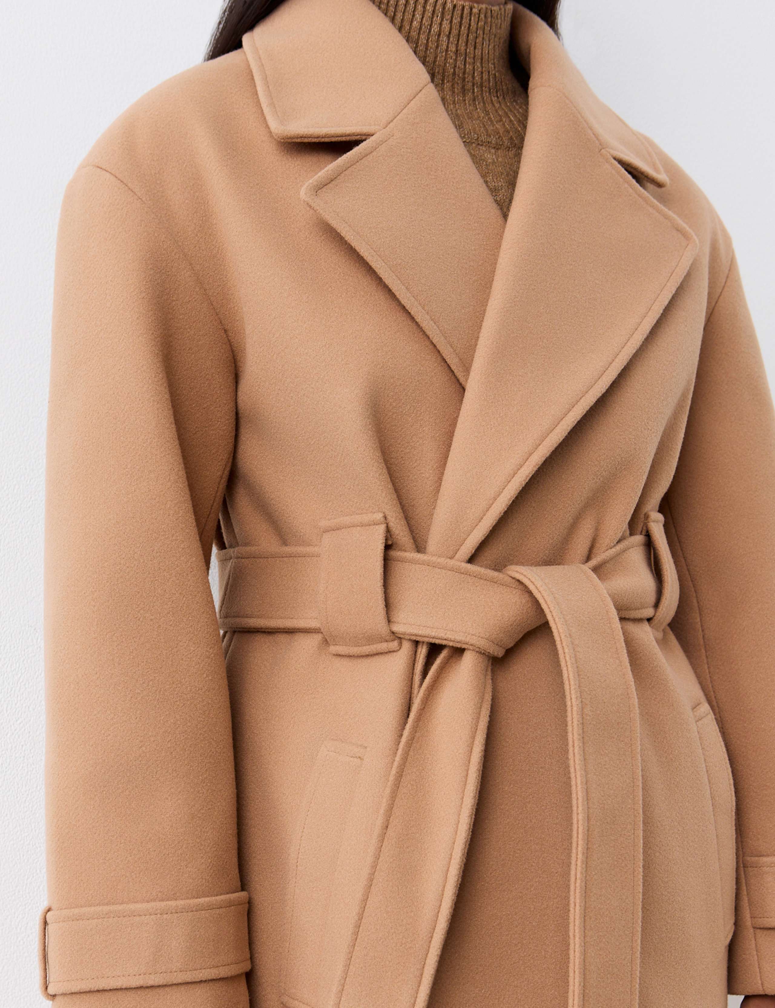 Belted Longline Coat 4 of 5